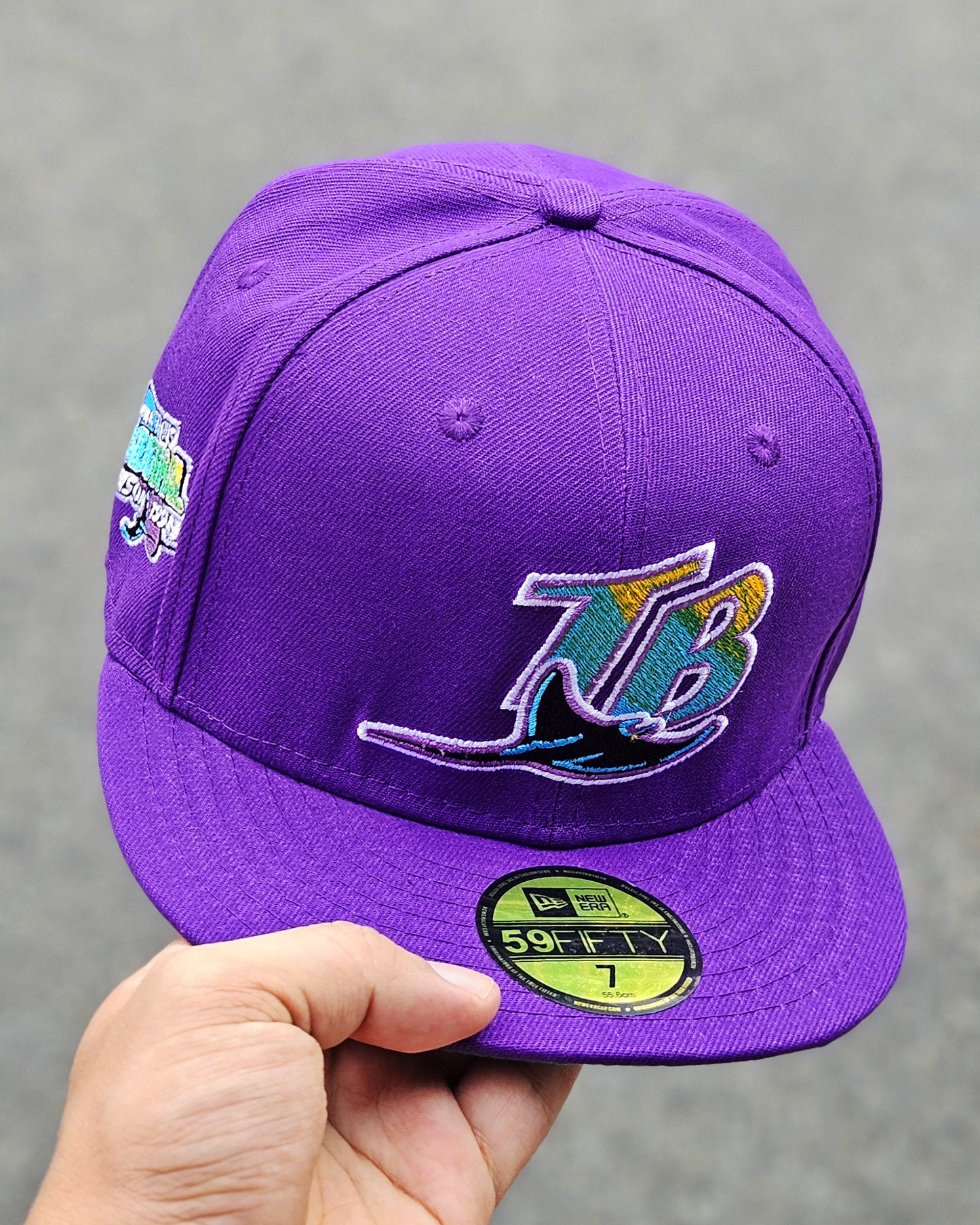 TAMPA BAY RAYS MORADO SIDEPATCH