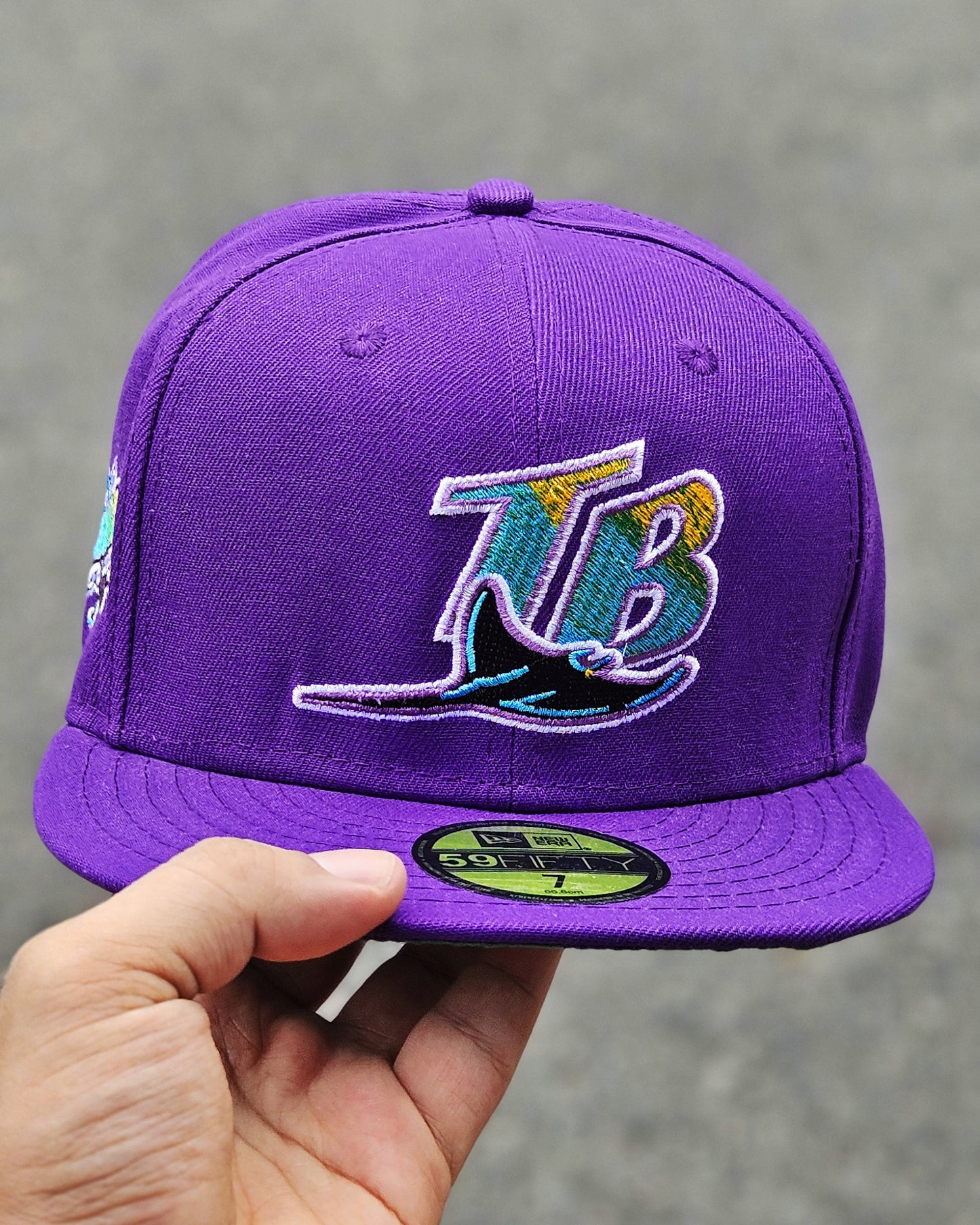 TAMPA BAY RAYS MORADO SIDEPATCH