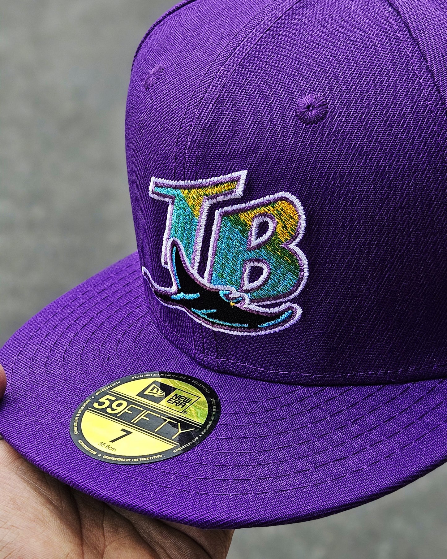 TAMPA BAY RAYS MORADO SIDEPATCH