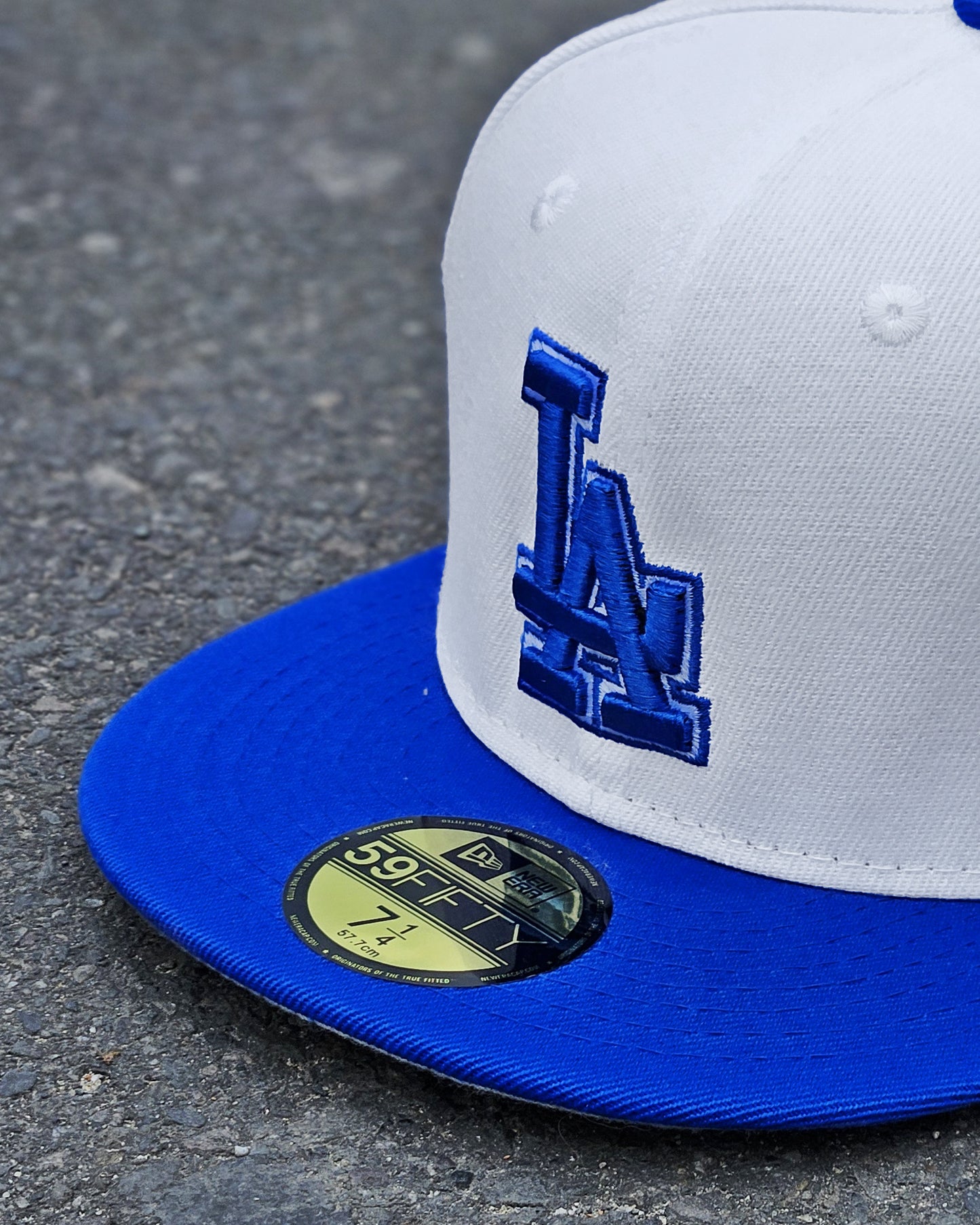 LOS ANGELES DODGERS BLANCO VISOR AZUL