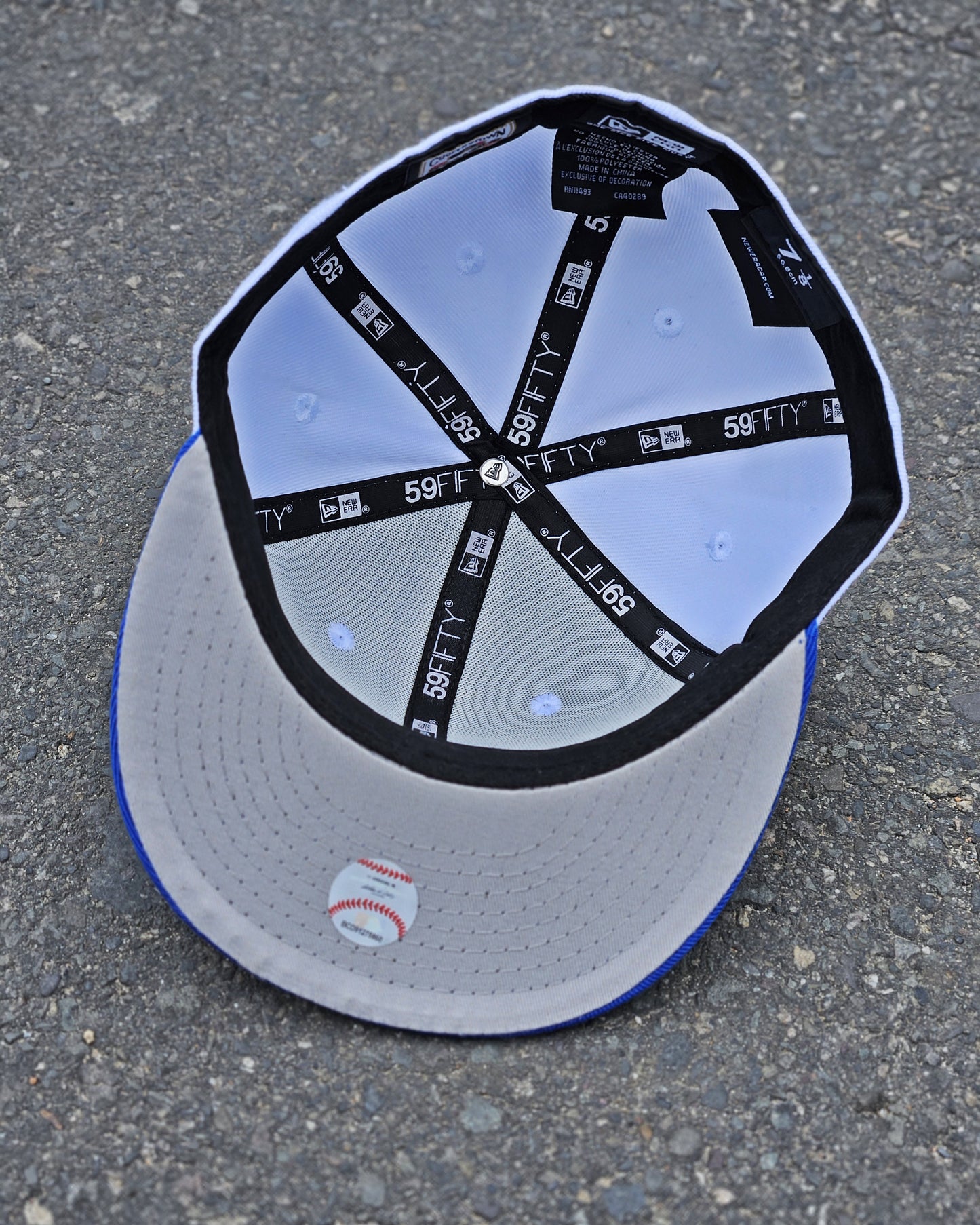 LOS ANGELES DODGERS BLANCO VISOR AZUL