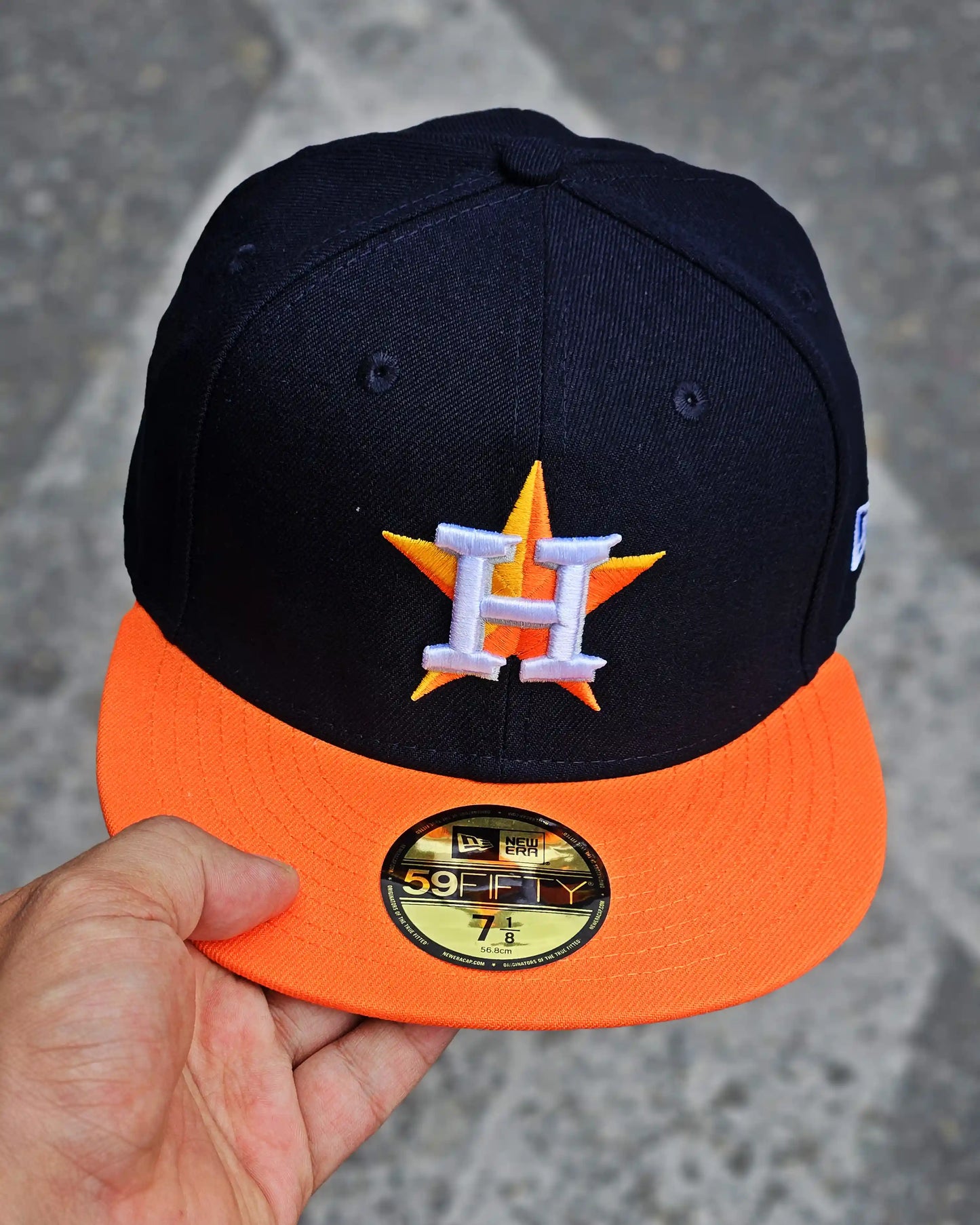 HOUSTON ASTROS NAVY VISOR NARANJA