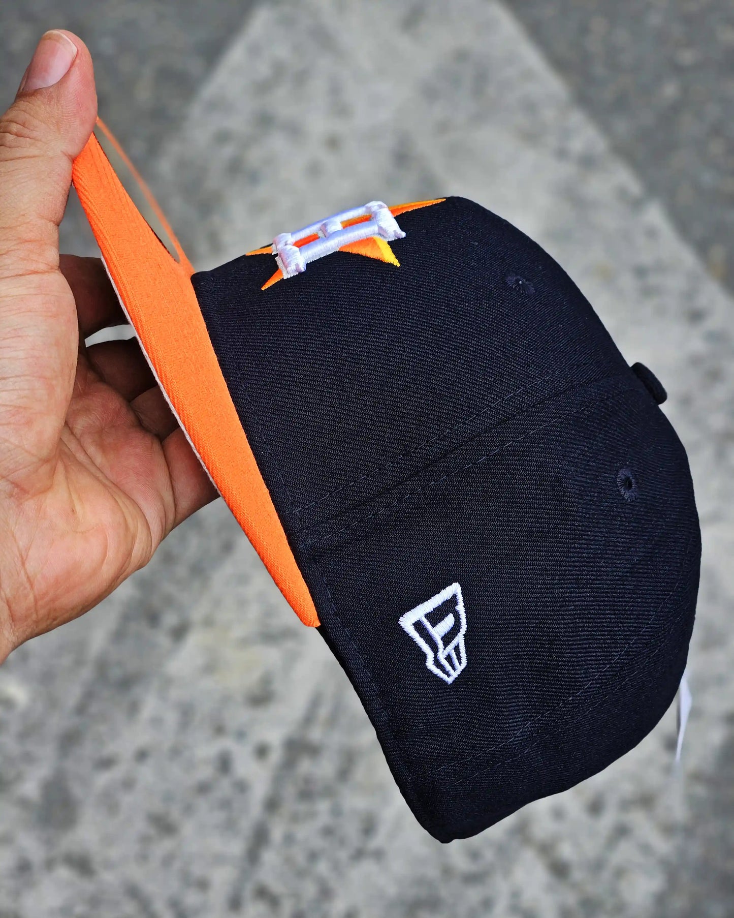 HOUSTON ASTROS NAVY VISOR NARANJA