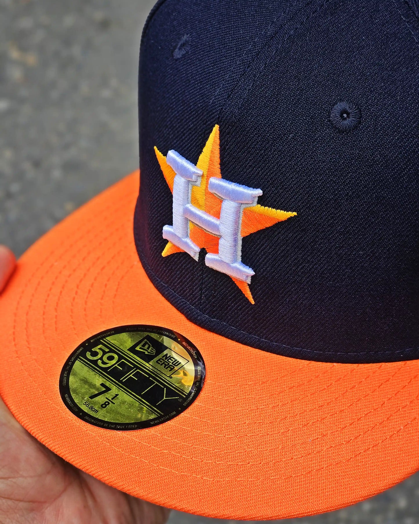 HOUSTON ASTROS NAVY VISOR NARANJA