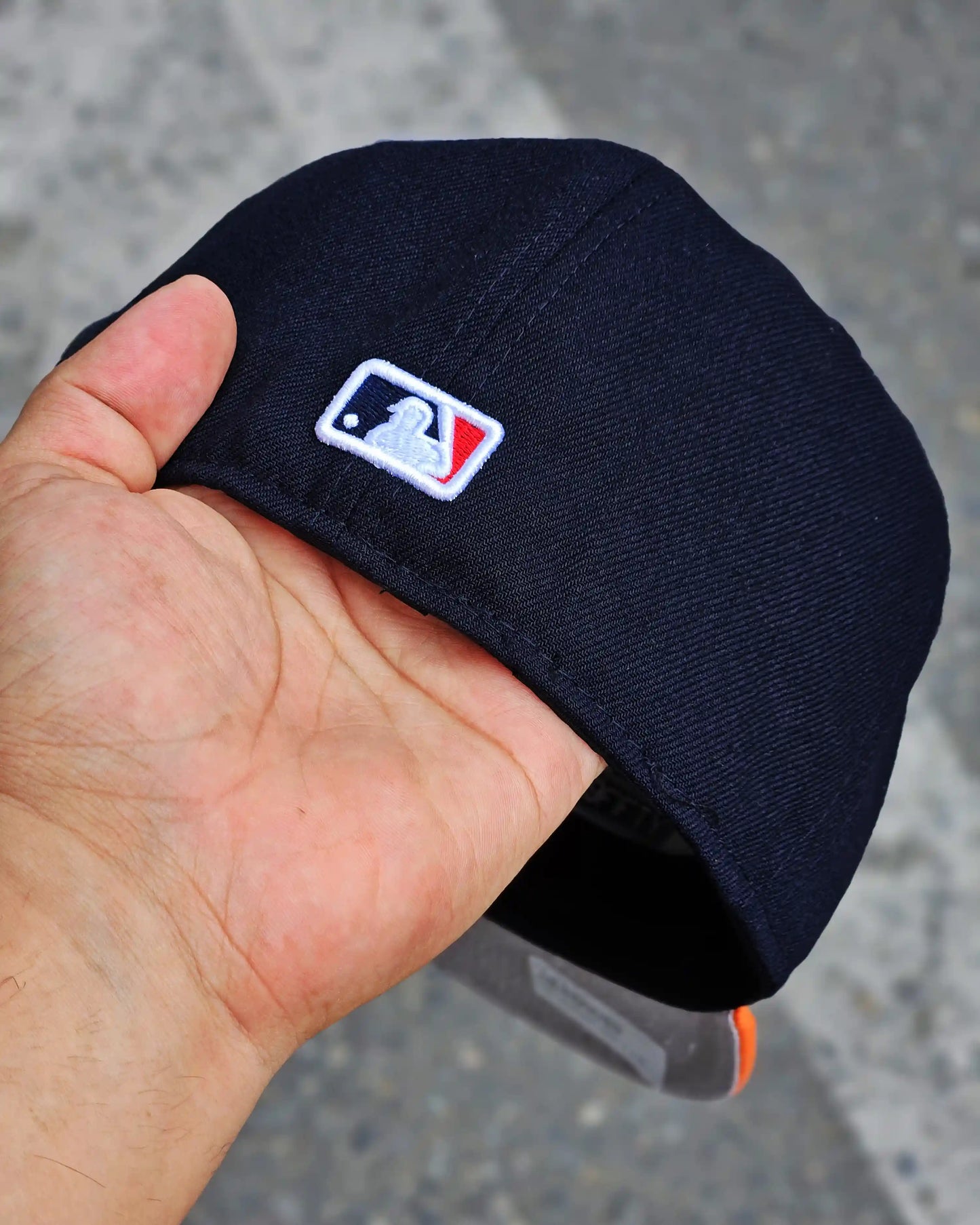 HOUSTON ASTROS NAVY VISOR NARANJA