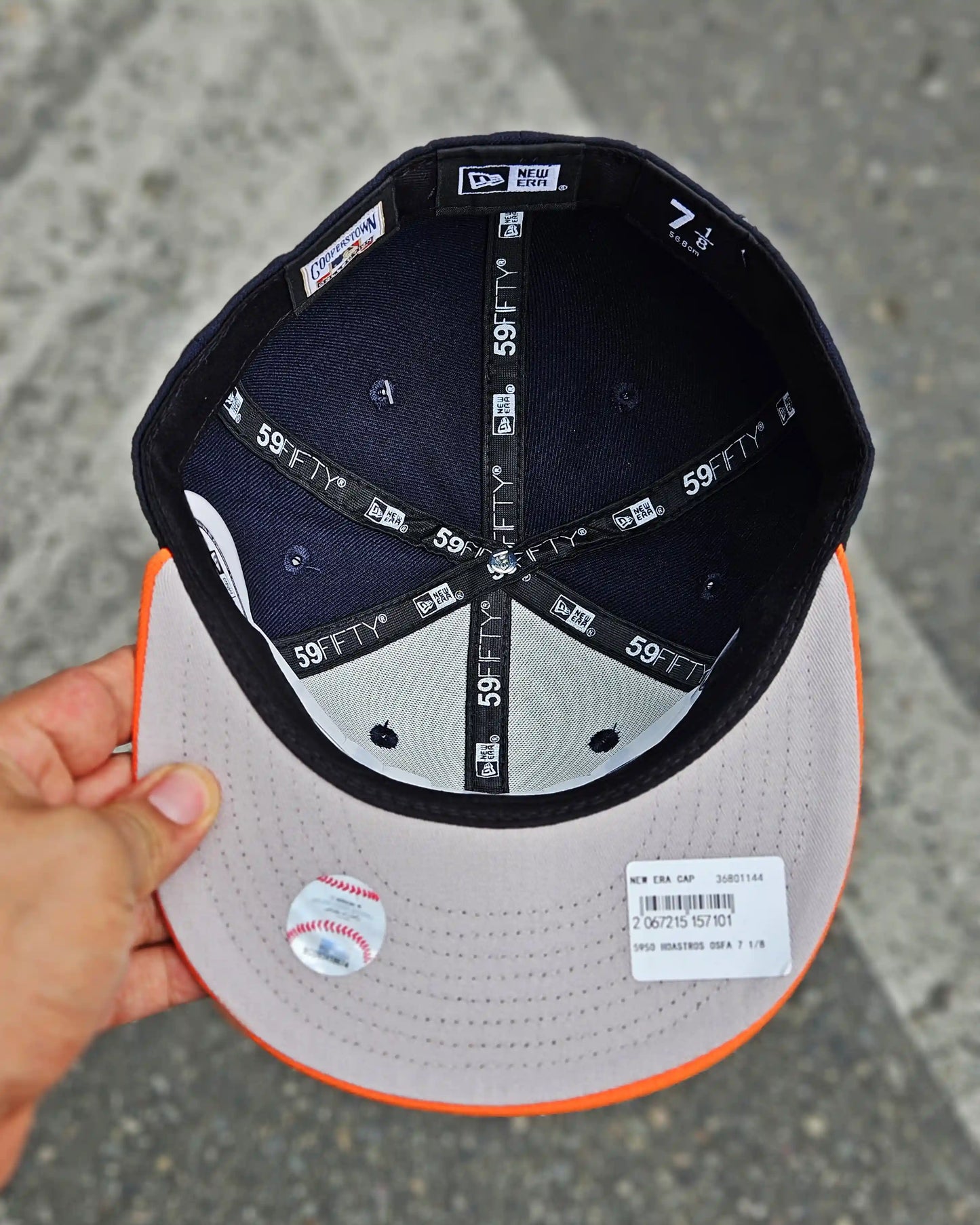 HOUSTON ASTROS NAVY VISOR NARANJA