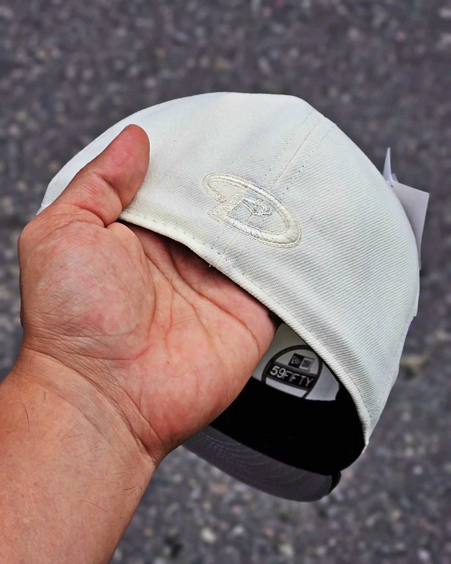 ARIZONA DIAMONDBACKS CREMA FLORAL FILL VISOR NEGRO