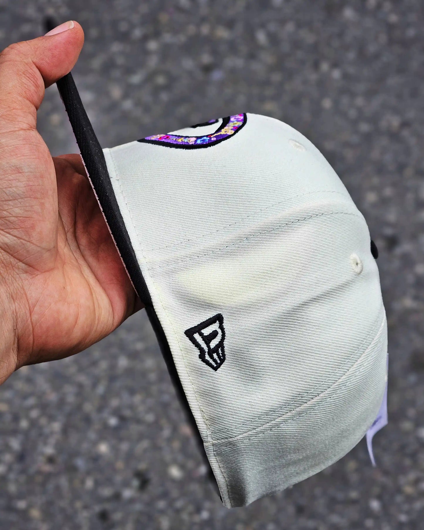 ARIZONA DIAMONDBACKS CREMA FLORAL FILL VISOR NEGRO