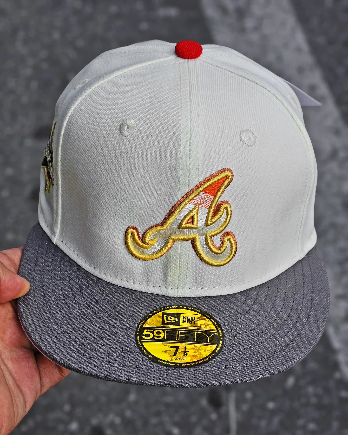 ATLANTA BRAVES CREMA ALL STAR GAME VISOR GRIS