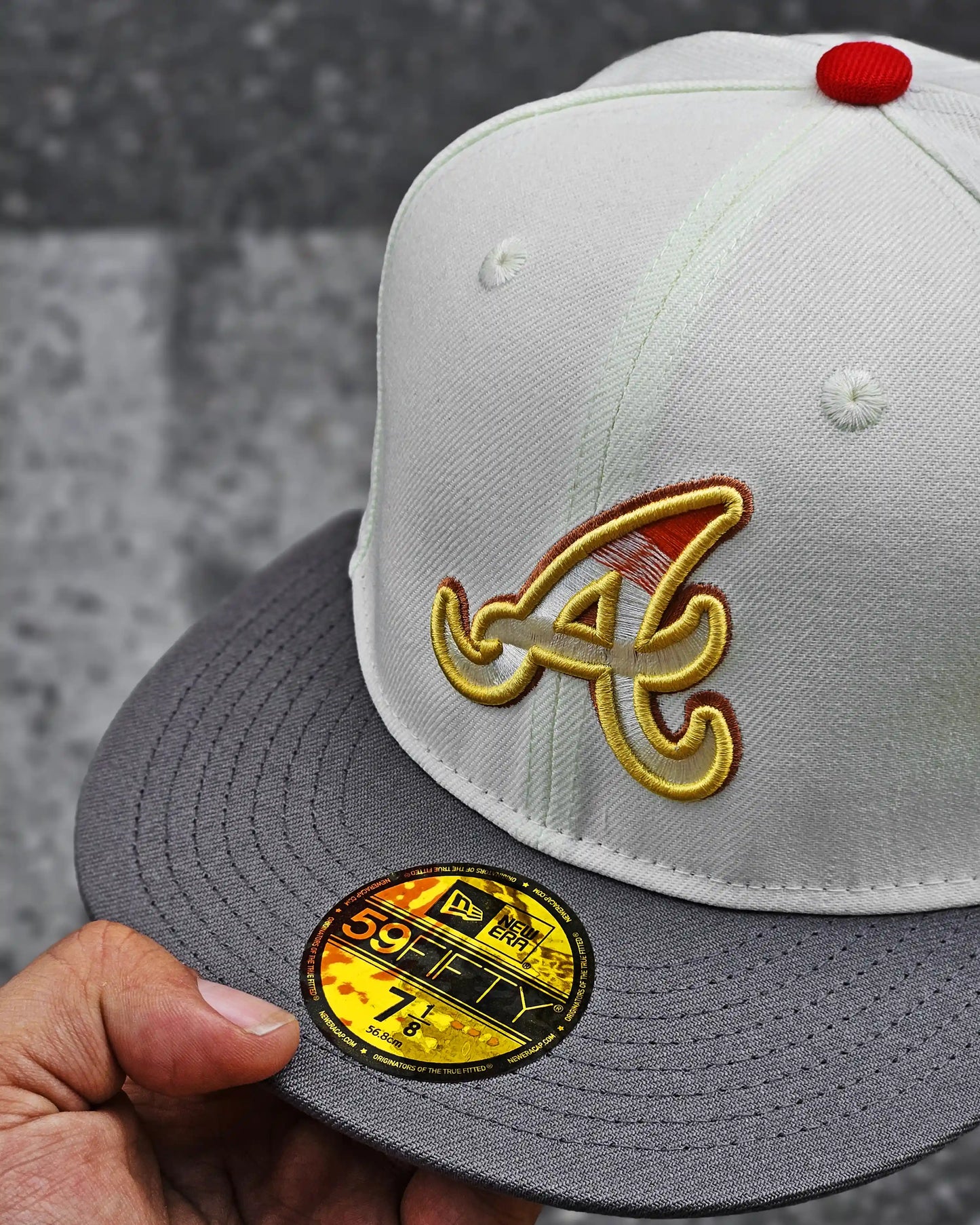 ATLANTA BRAVES CREMA ALL STAR GAME VISOR GRIS