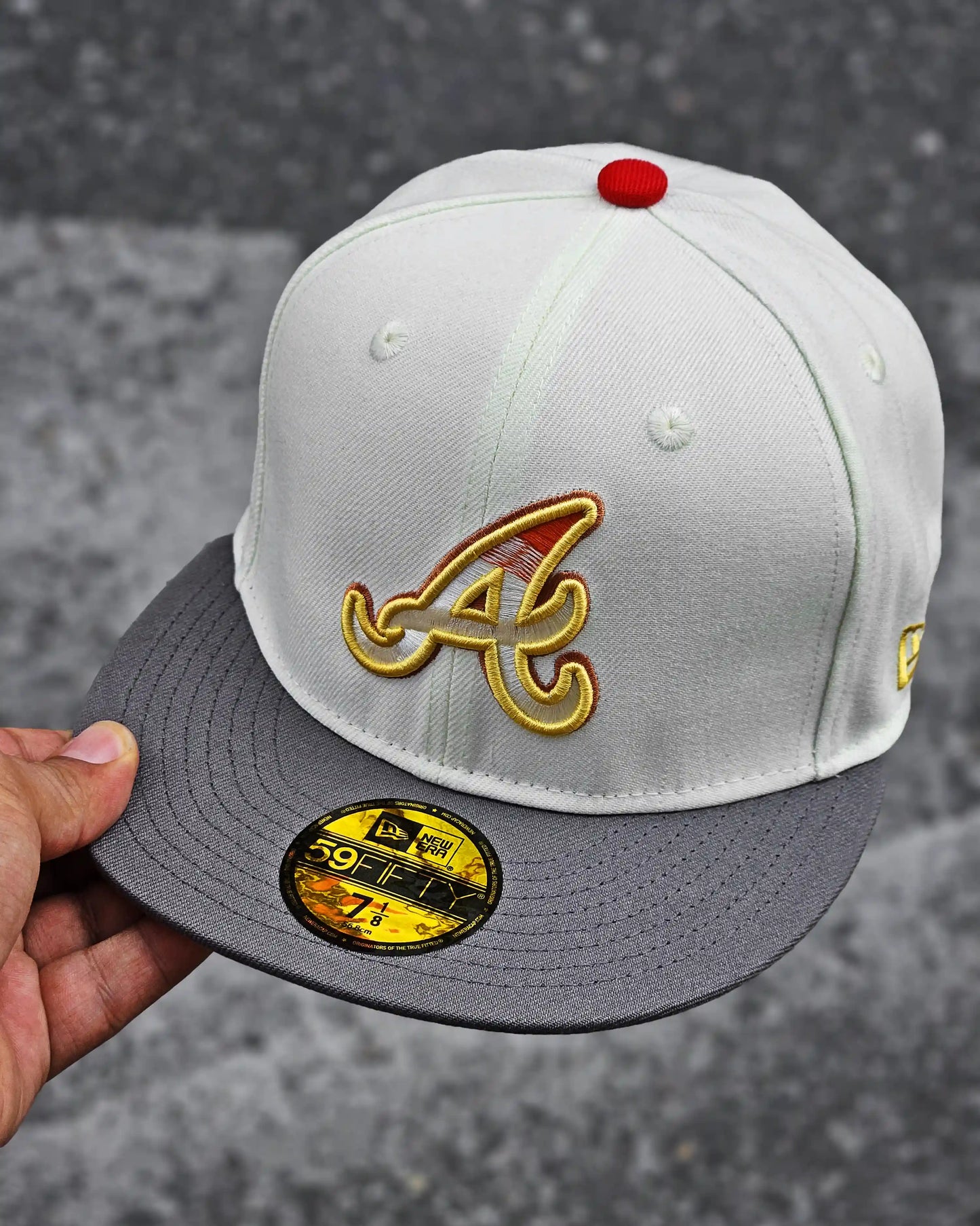 ATLANTA BRAVES CREMA ALL STAR GAME VISOR GRIS