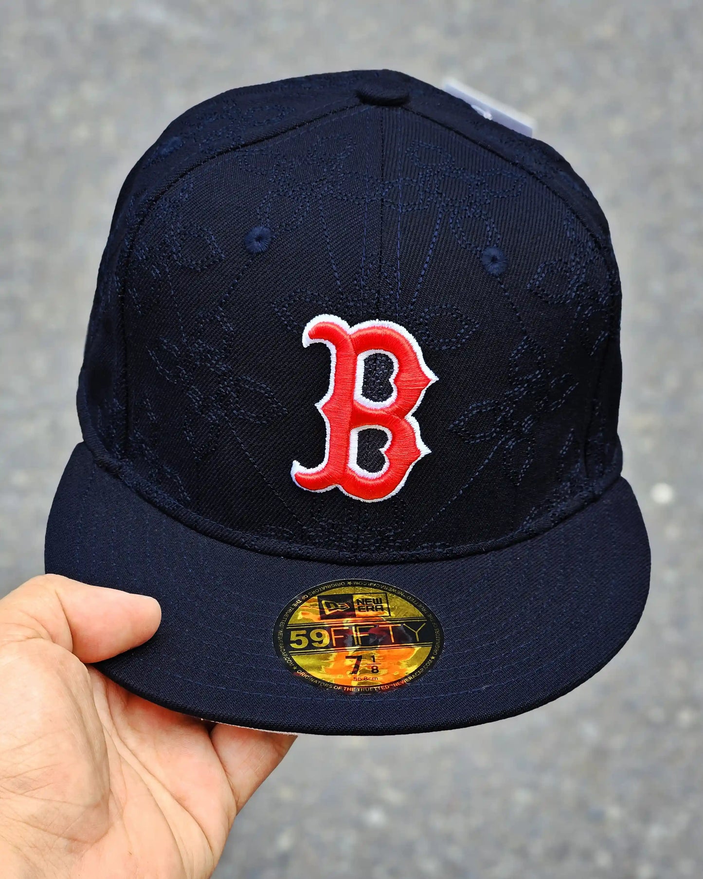BOSTON RED SOX NAVY OTC PATTERN BORDADO