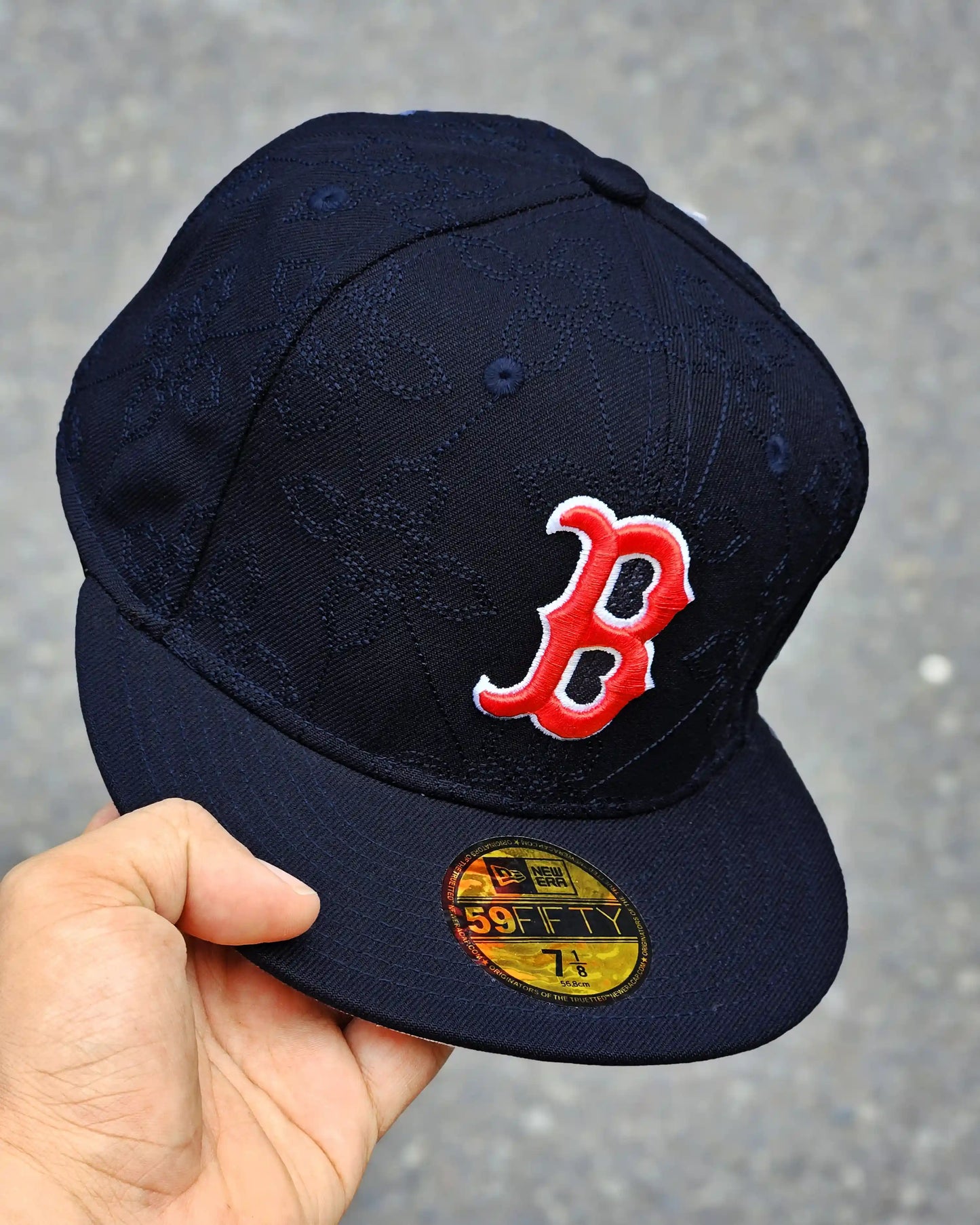 BOSTON RED SOX NAVY OTC PATTERN BORDADO