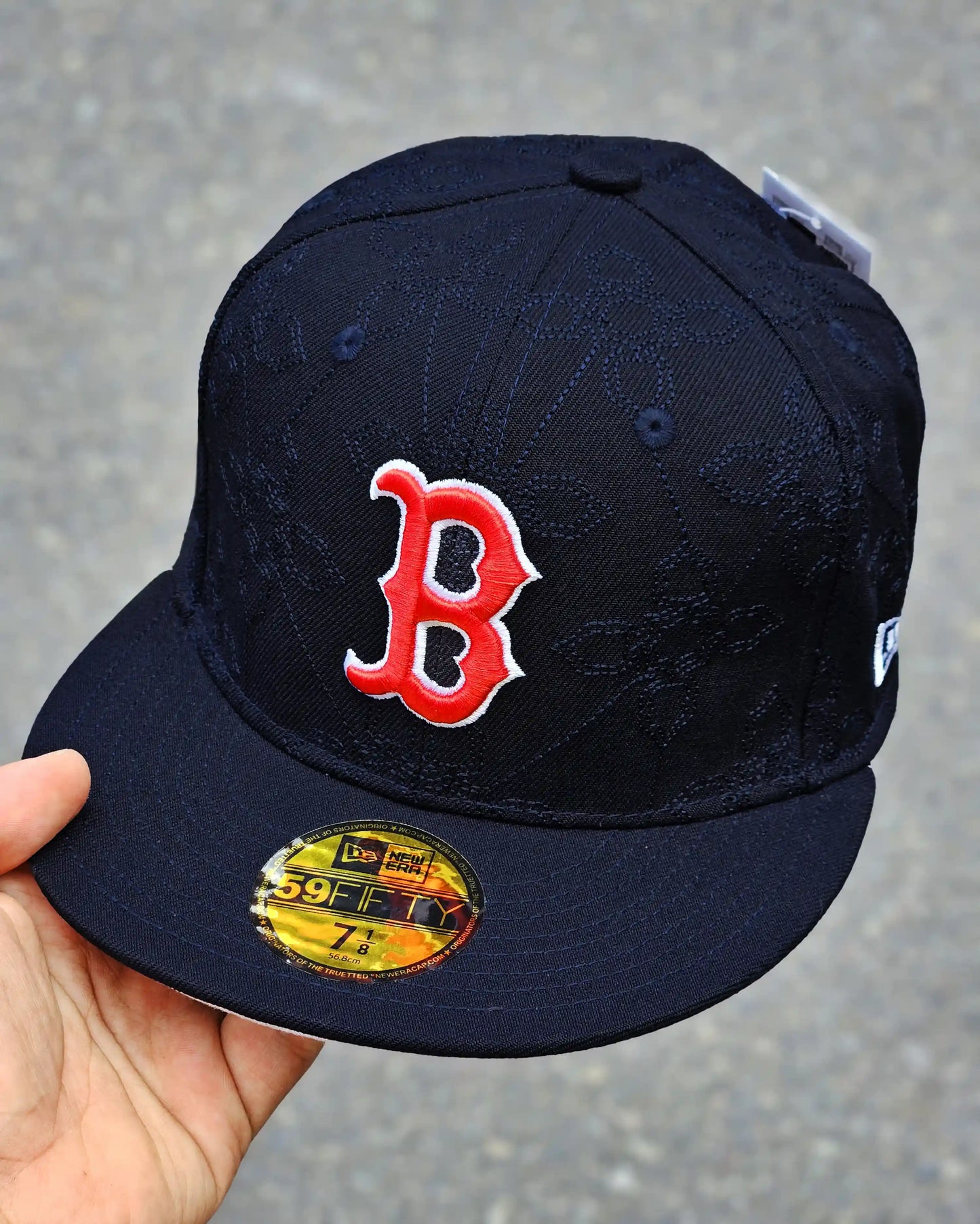 BOSTON RED SOX NAVY OTC PATTERN BORDADO