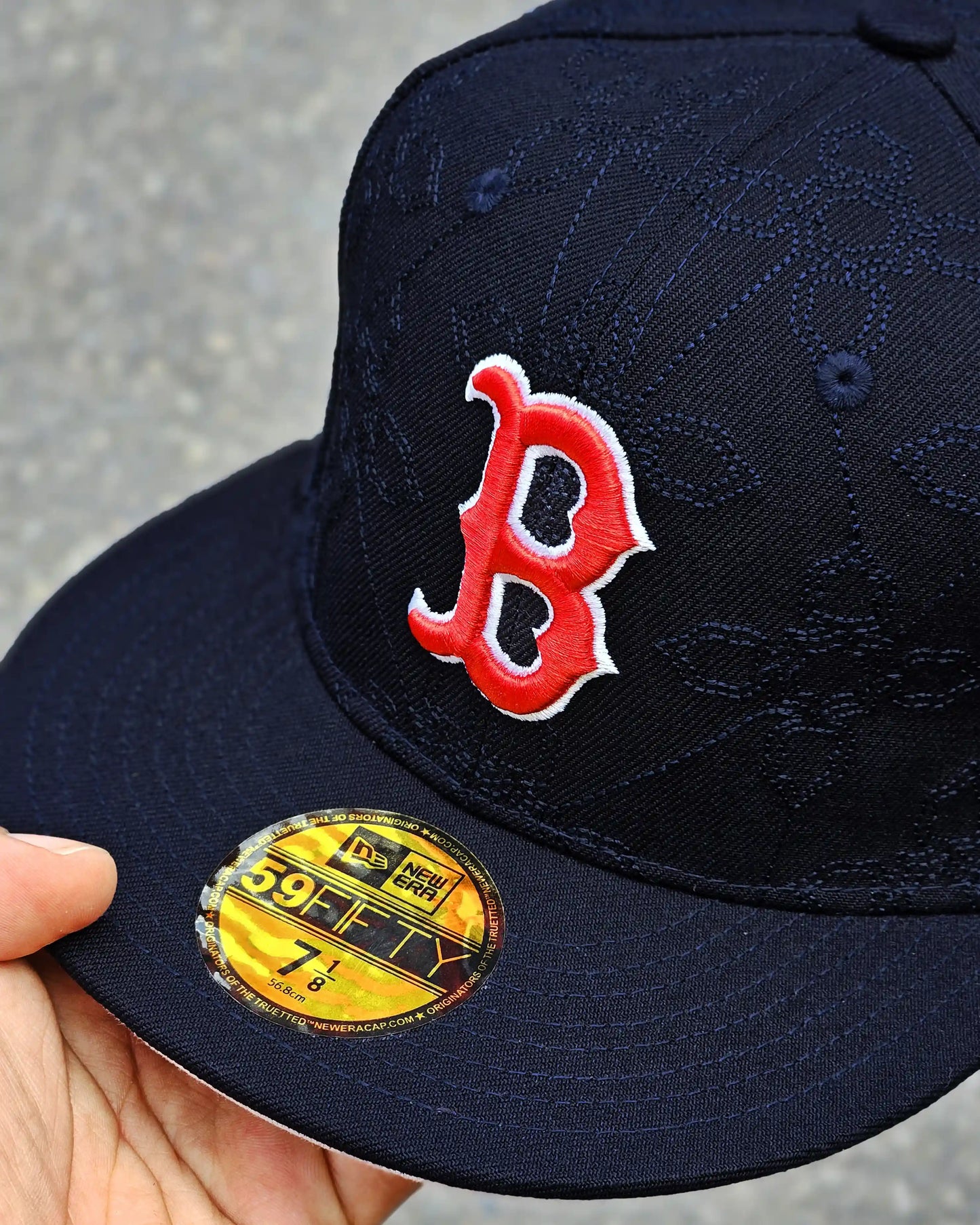 BOSTON RED SOX NAVY OTC PATTERN BORDADO