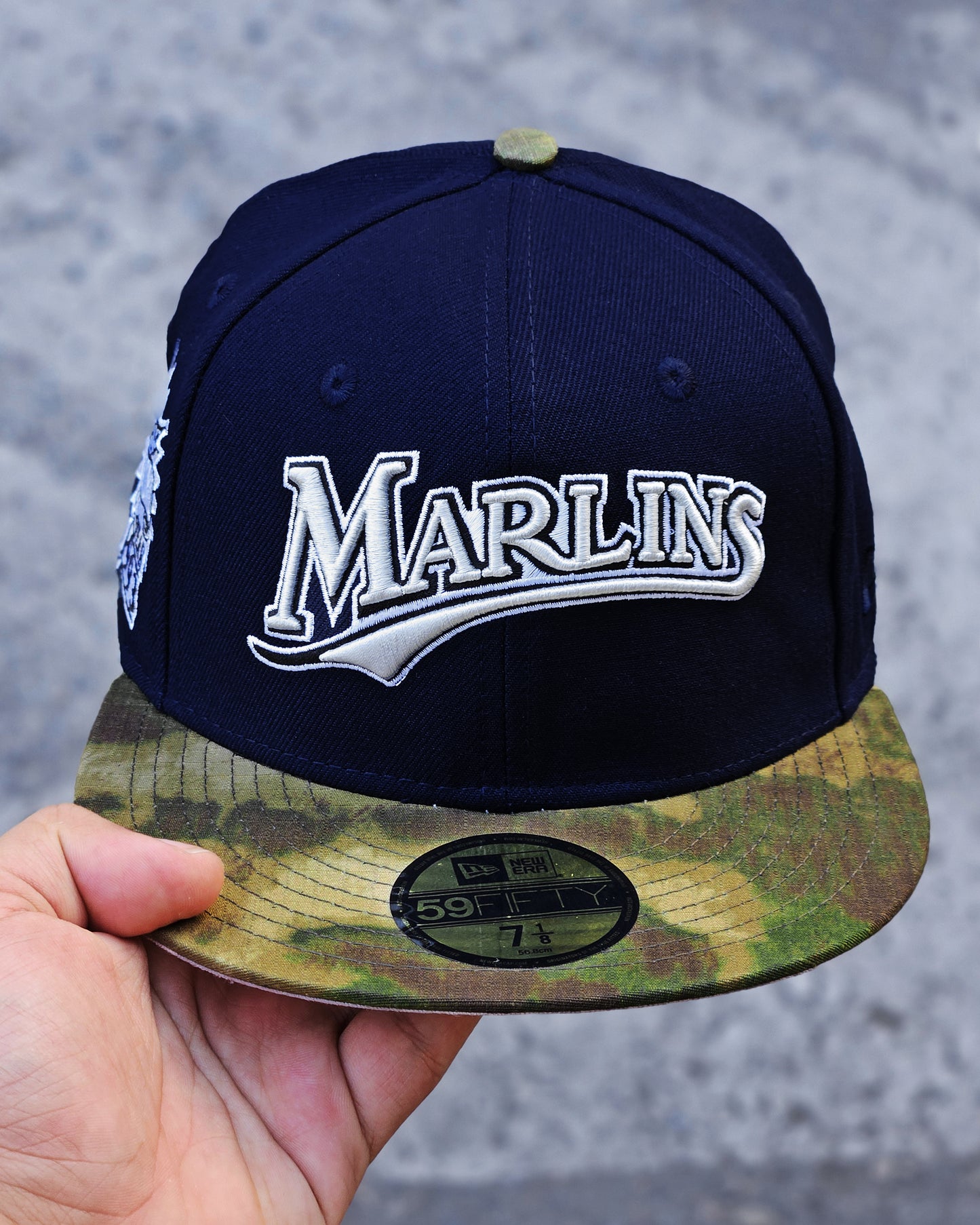 FLORIDA MARLINS AZUL VISOR CAMUFLADO INNAGURAL SEASON 1993