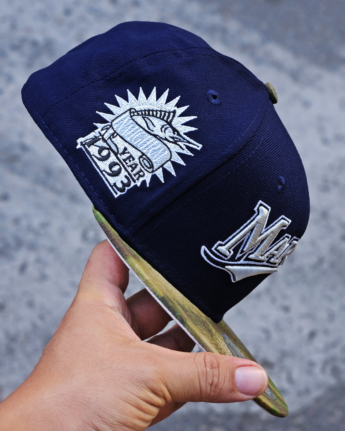 FLORIDA MARLINS AZUL VISOR CAMUFLADO INNAGURAL SEASON 1993