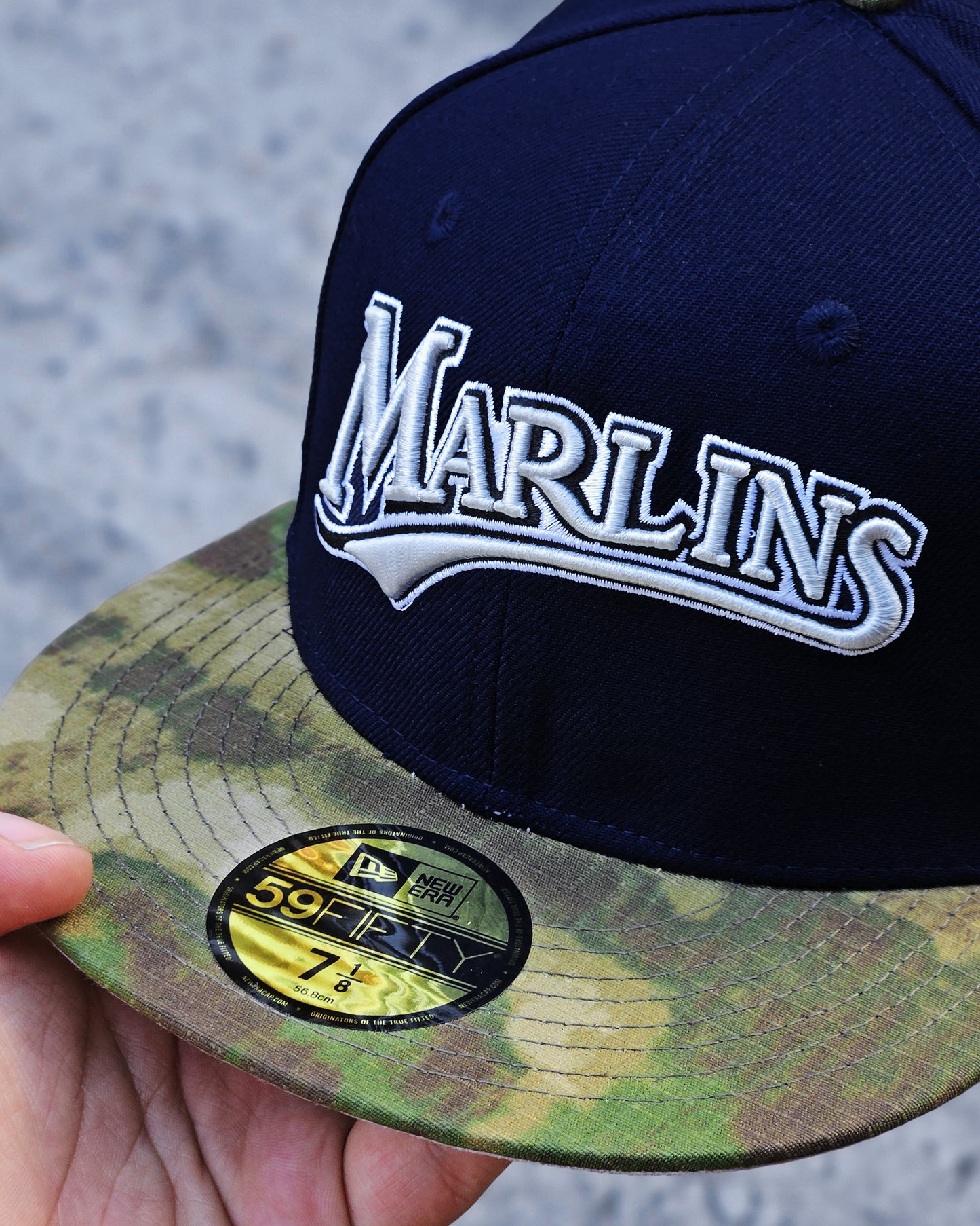 FLORIDA MARLINS AZUL VISOR CAMUFLADO INNAGURAL SEASON 1993