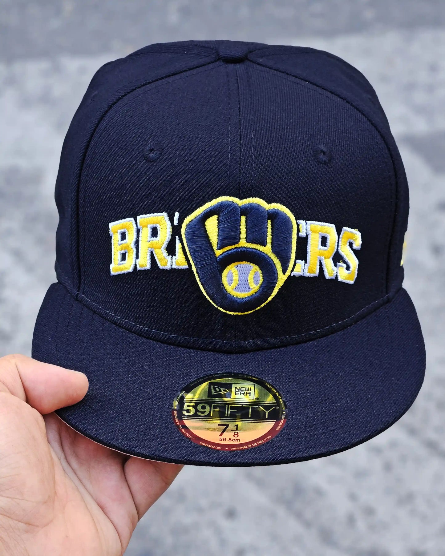 MILWAUKEE BREWERS NAVY OVERLAP