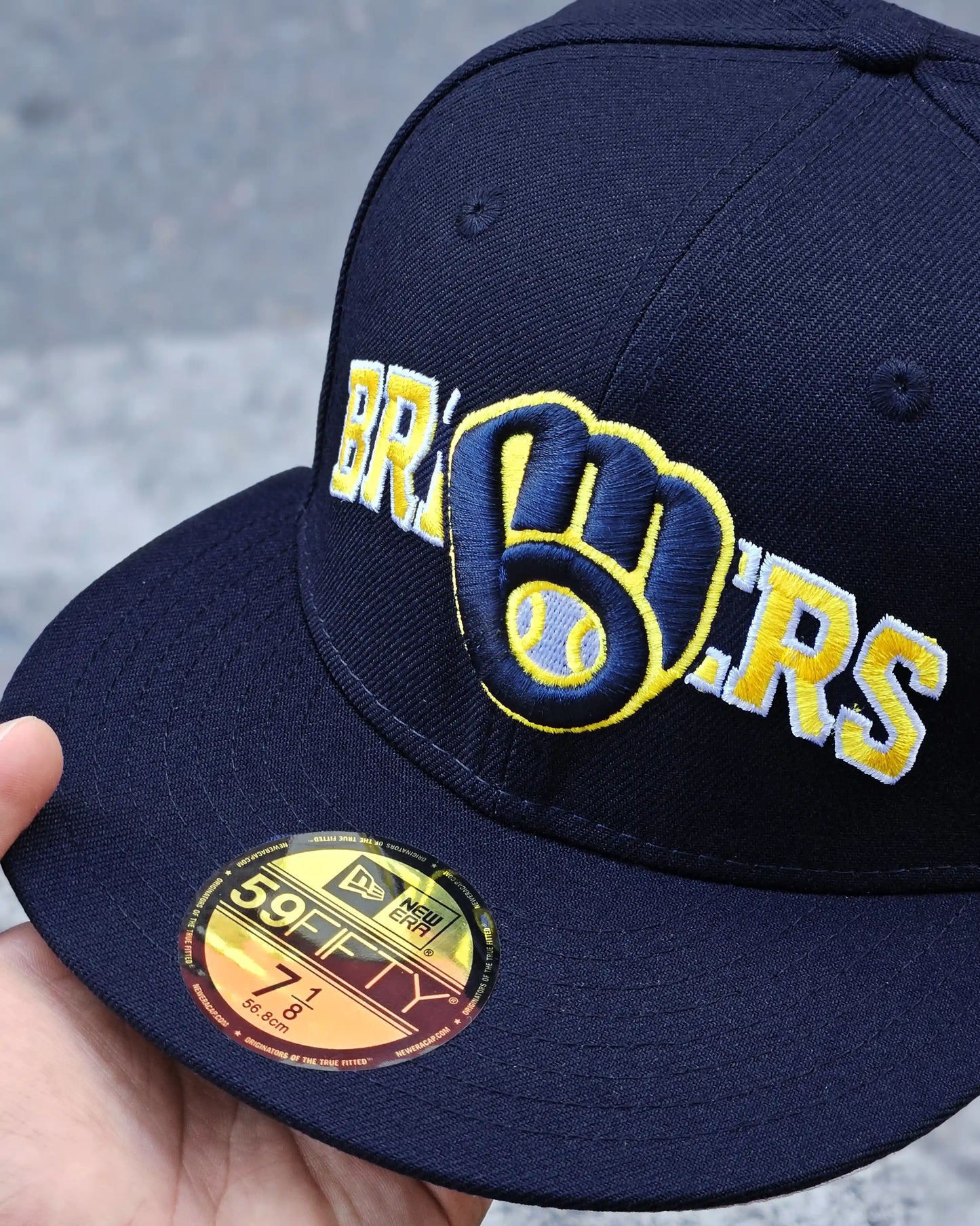 MILWAUKEE BREWERS NAVY OVERLAP