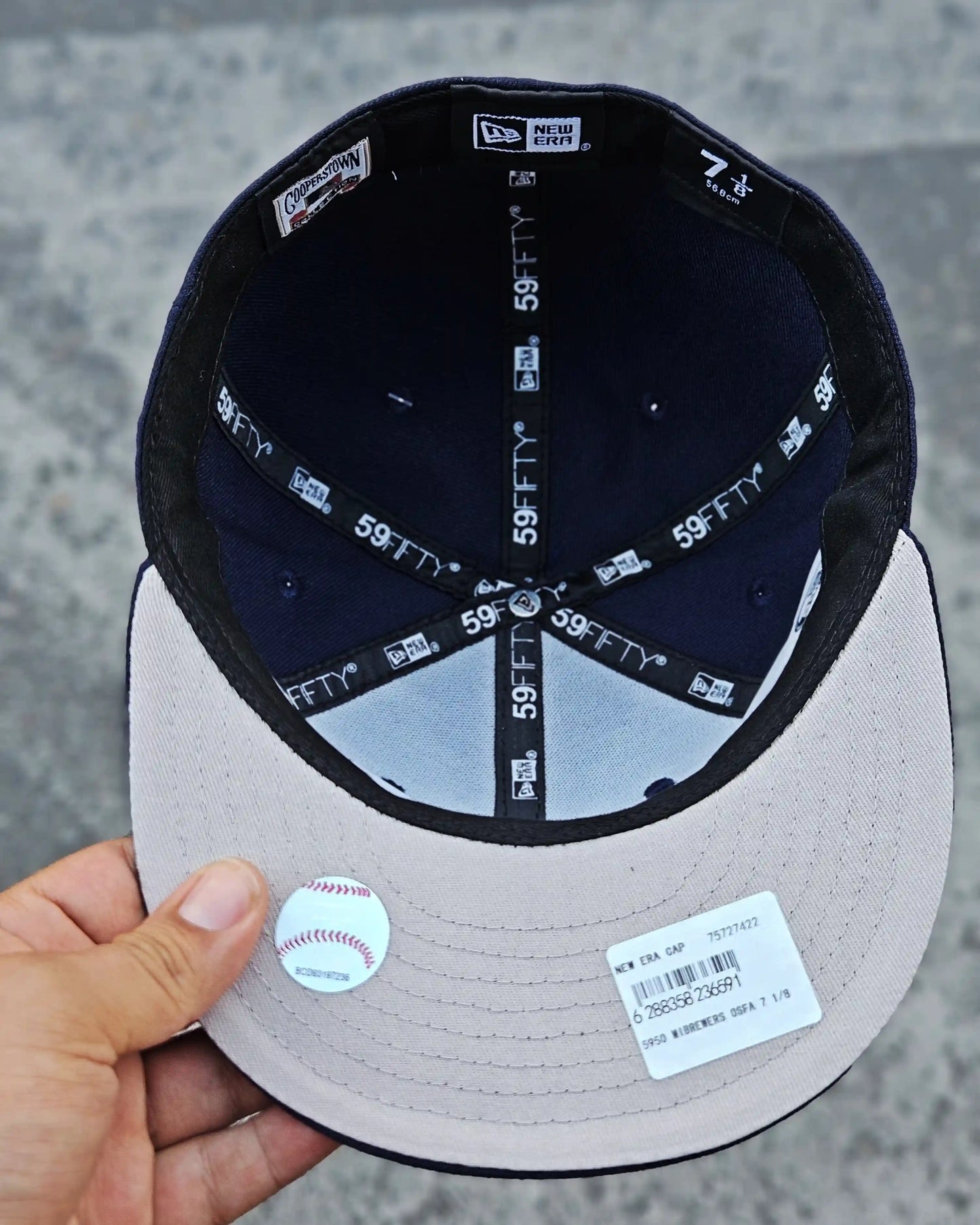 MILWAUKEE BREWERS NAVY OVERLAP