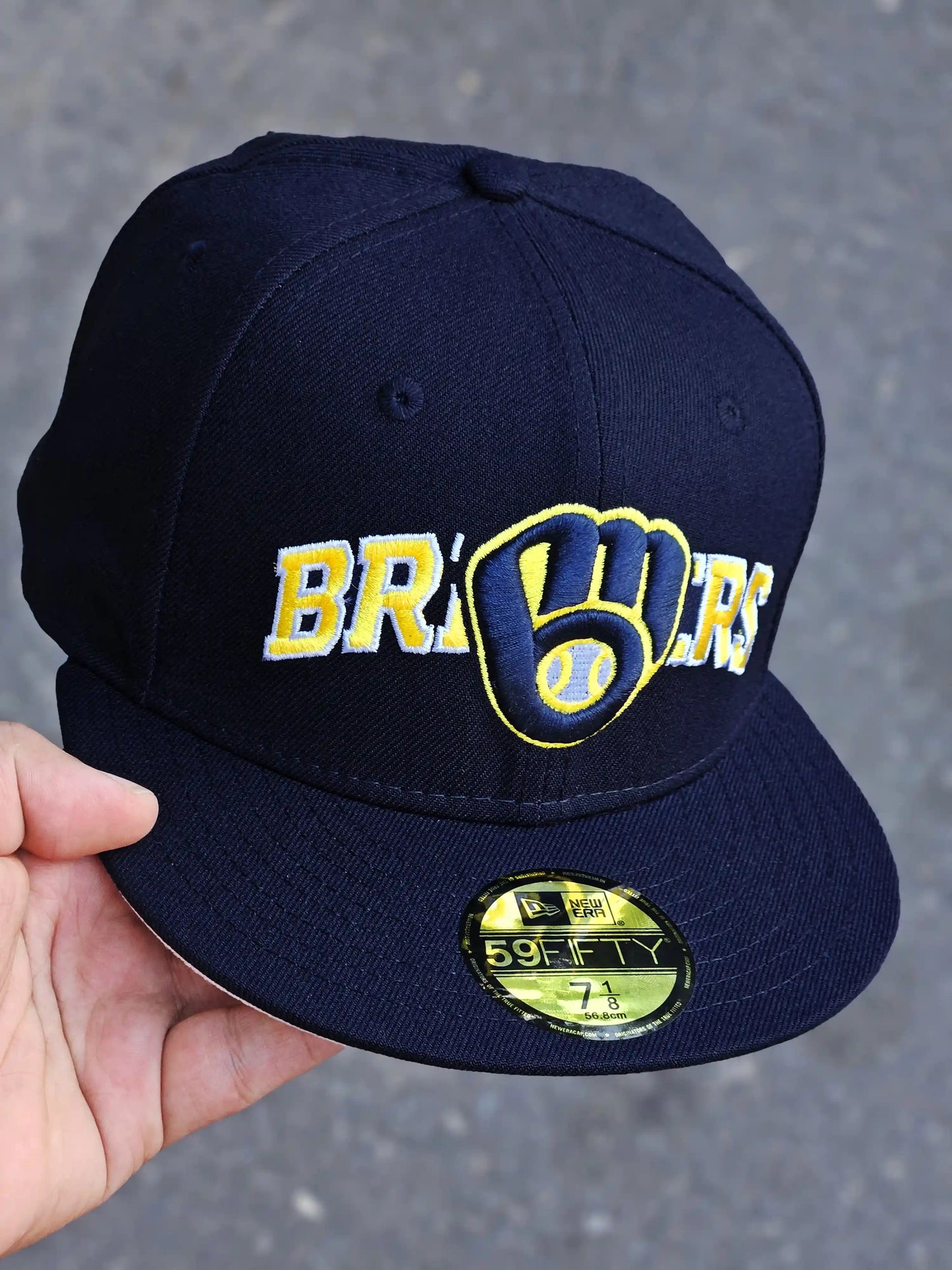 MILWAUKEE BREWERS NAVY OVERLAP