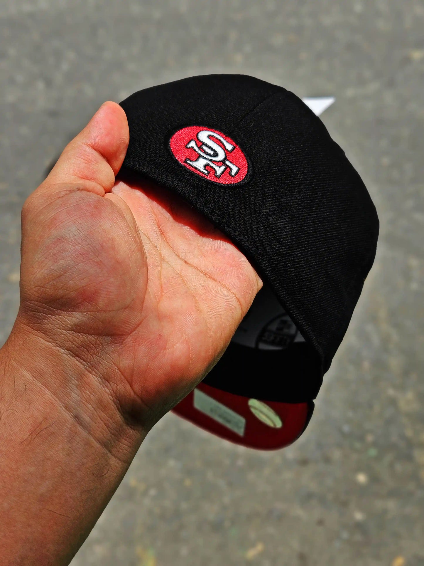 SAN FRANCISCO 49ERS NEGRO SUPER BOWL XXIV VISOR ROJO