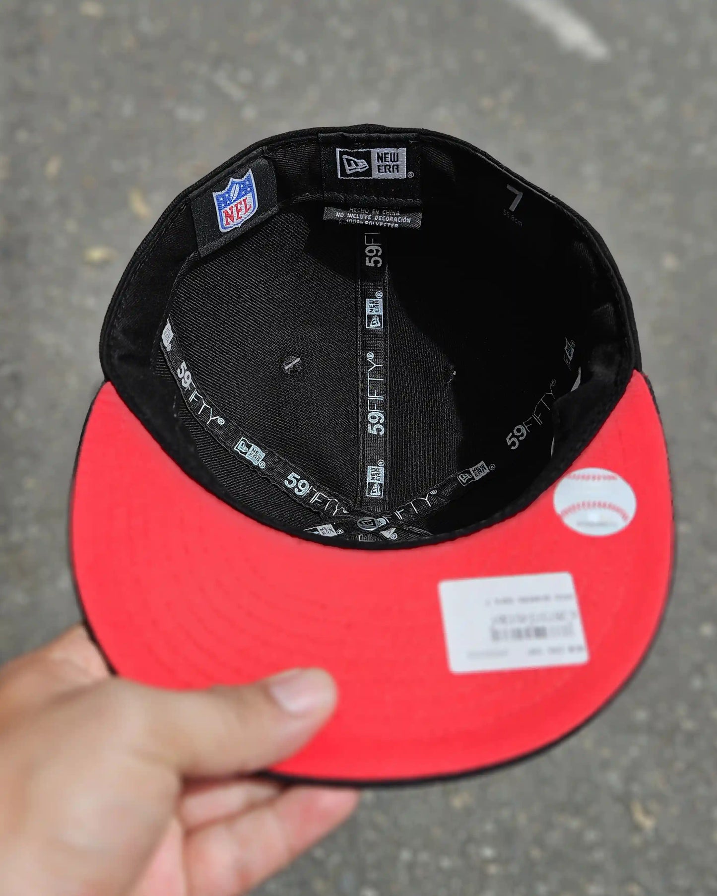 SAN FRANCISCO 49ERS NEGRO SUPER BOWL XXIV VISOR ROJO