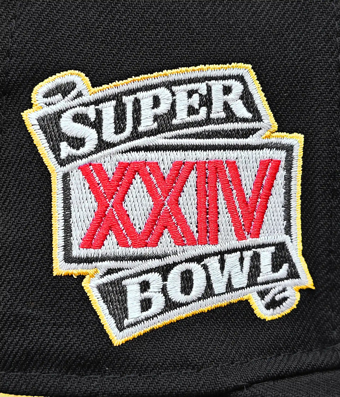 SAN FRANCISCO 49ERS NEGRO SUPER BOWL XXIV VISOR ROJO