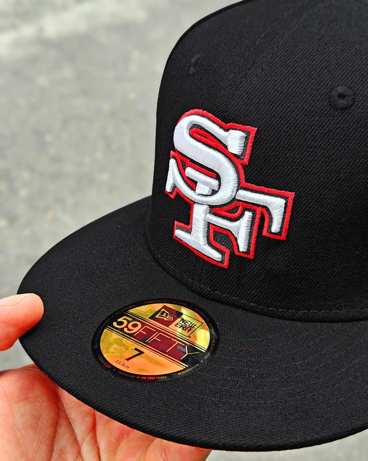 SAN FRANCISCO 49ERS NEGRO SUPER BOWL XXIV VISOR ROJO