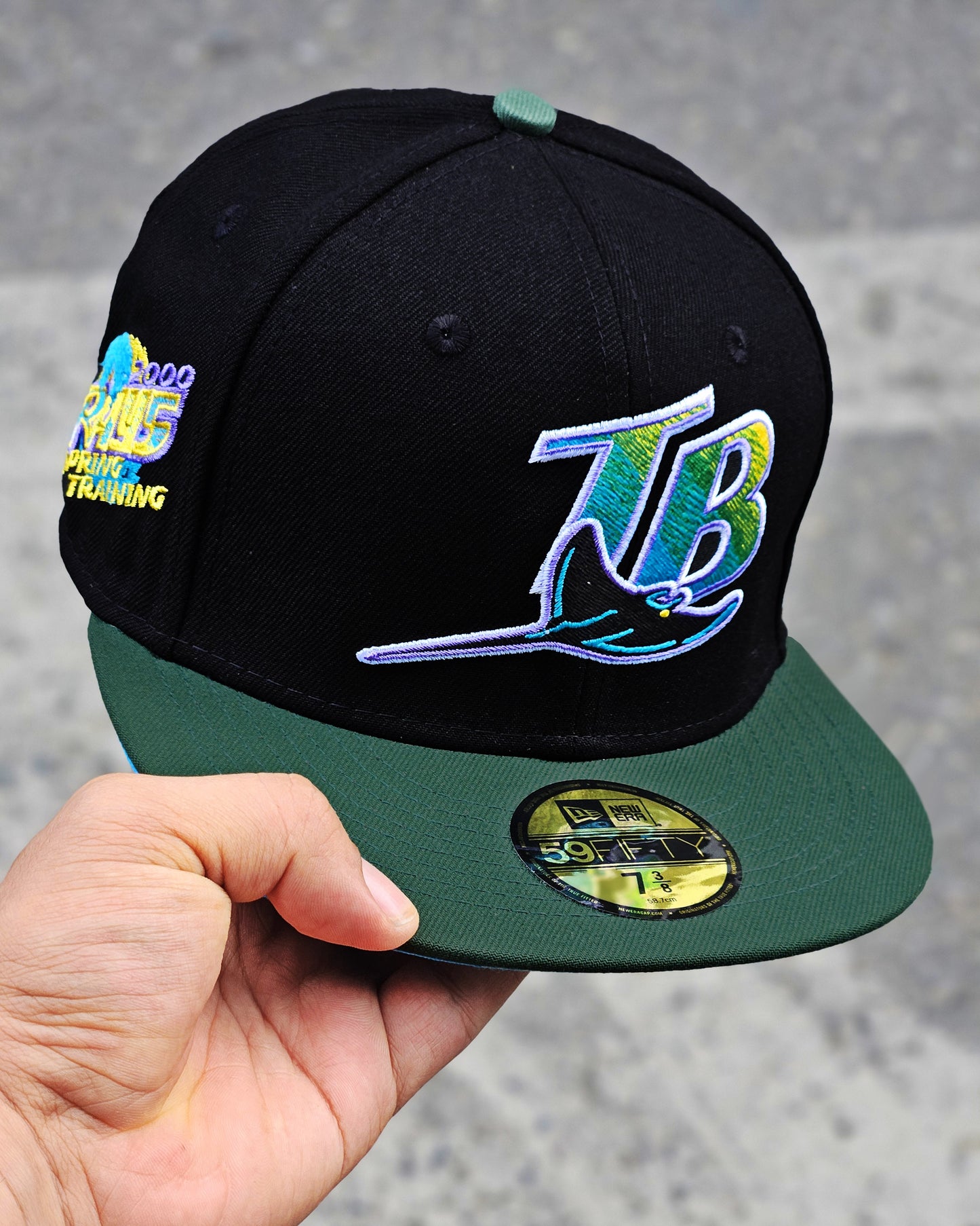TAMPA BAY NEGRO SPRINGTRAINING 2000 VISOR VERDE