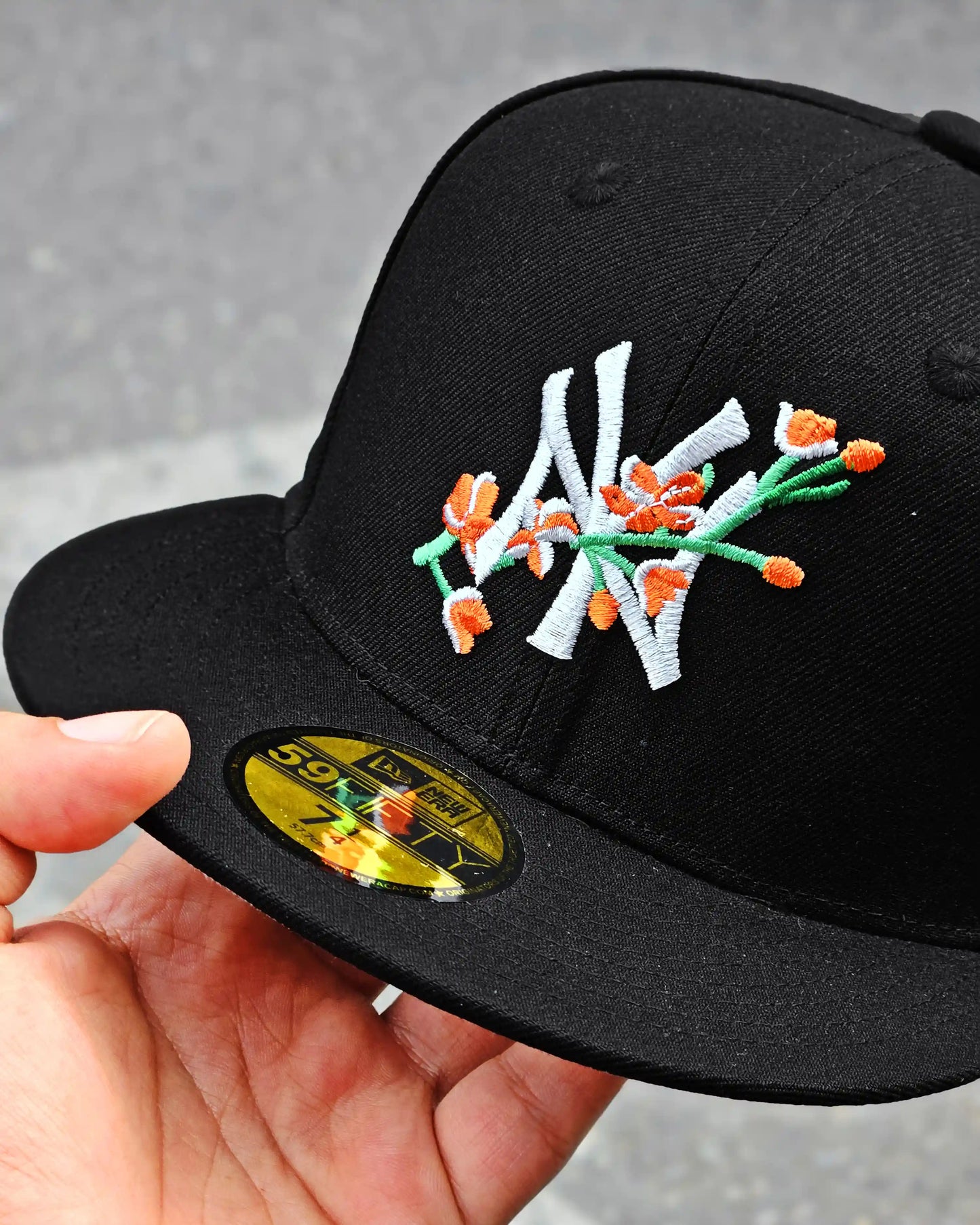 NEW YORK YANKEES NEGRO BLOSSOM NARANJA