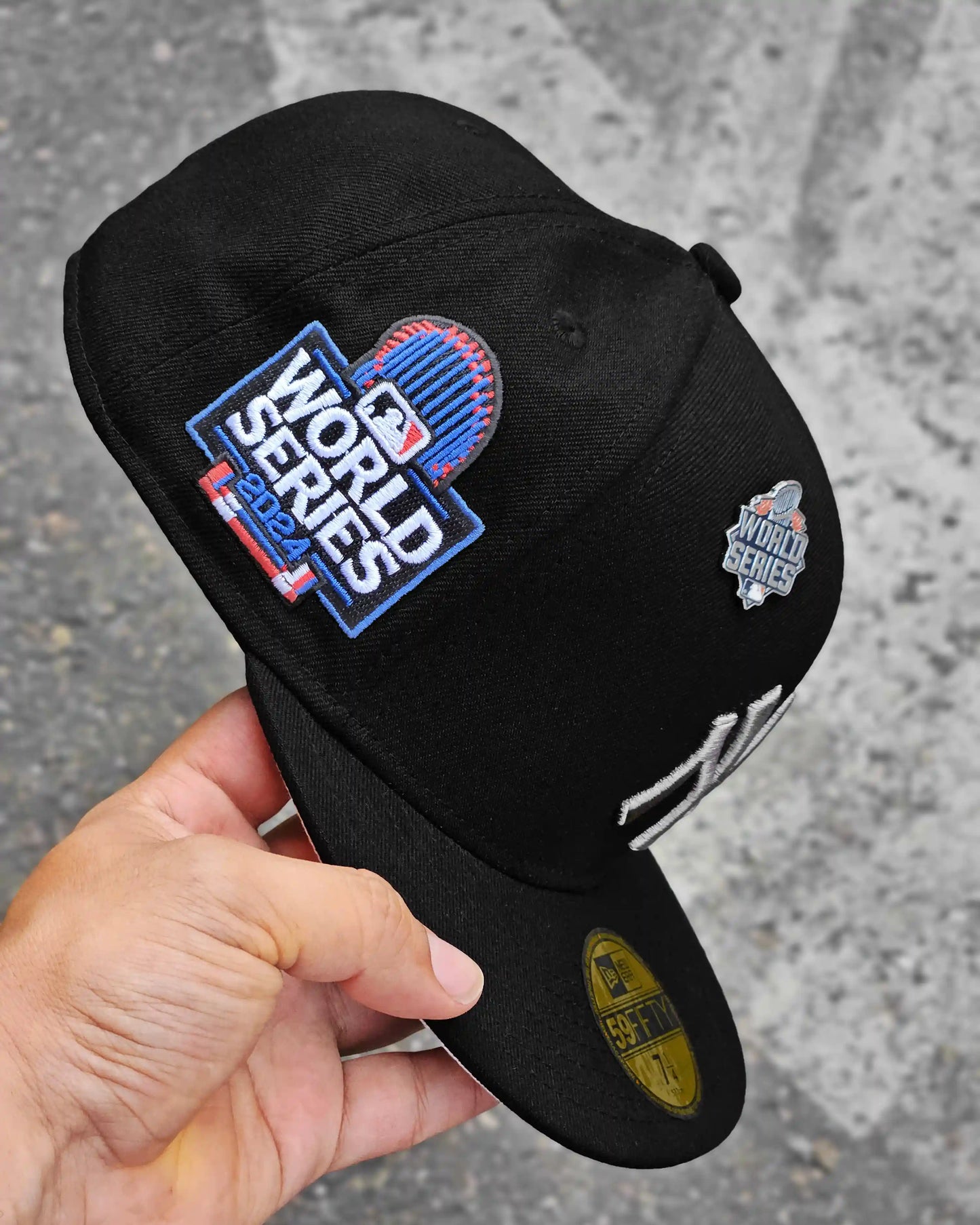 NEW YORK YANKEES NEGRO WORLD SERIES 2024 LOGO PLATEADO