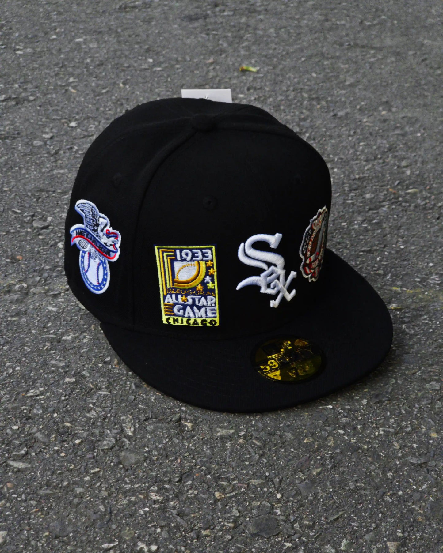 CHICAGO WHITE SOX NEGRO NEW ERA DAY PATCHES
