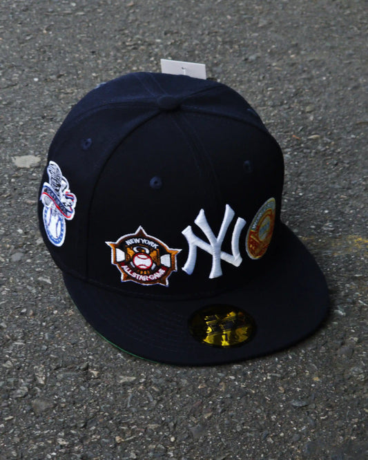 NEW YORK YANKEES NAVY NEW ERA DAY PATCHES