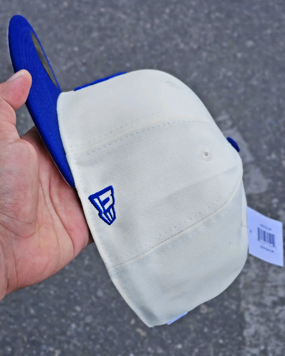 LOS ANGELES DODGERS BEIGE VISOR AZUL