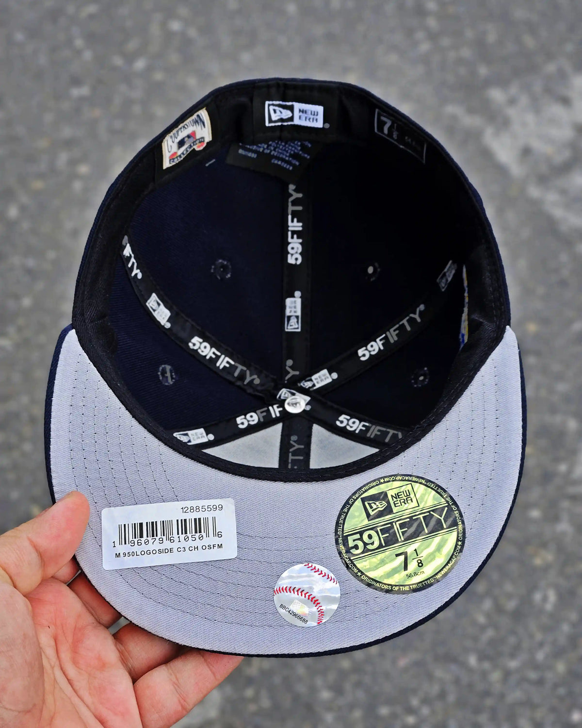 NEW YORK YANKEES NAVY WORLD SERIES 1996 LOGO VISOR
