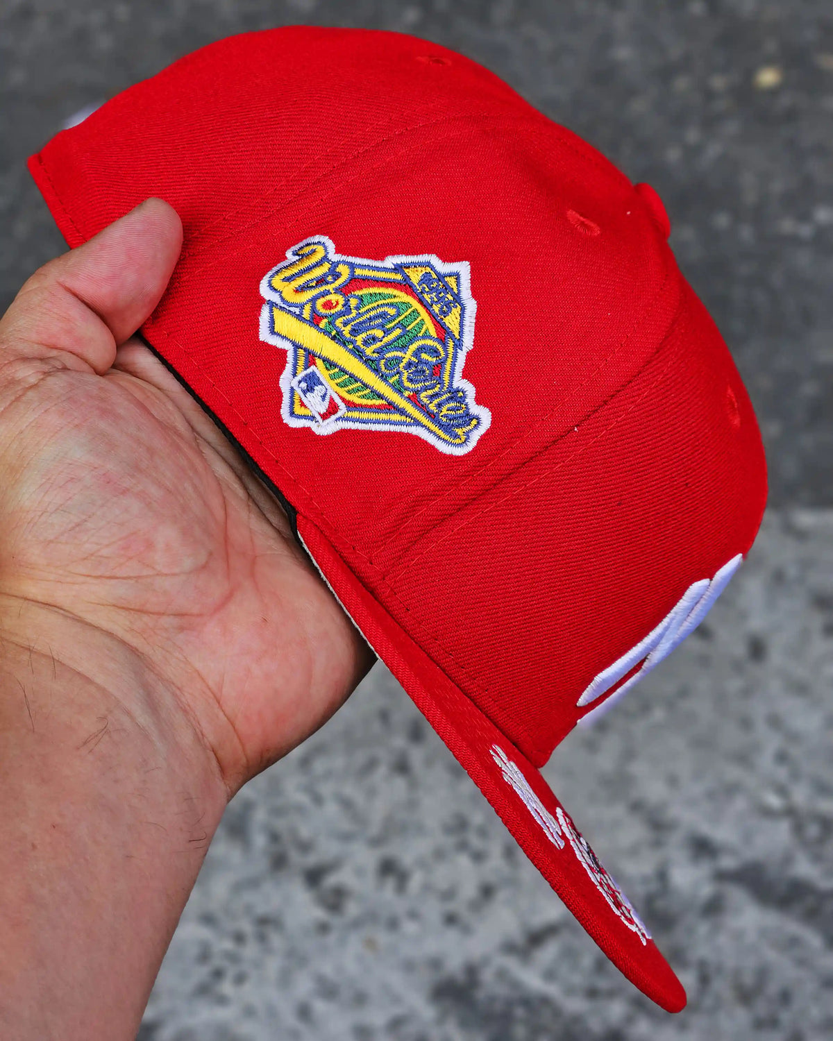 NEW YORK YANKEES ROJO WORLD SERIES 1996 LOGO VISOR