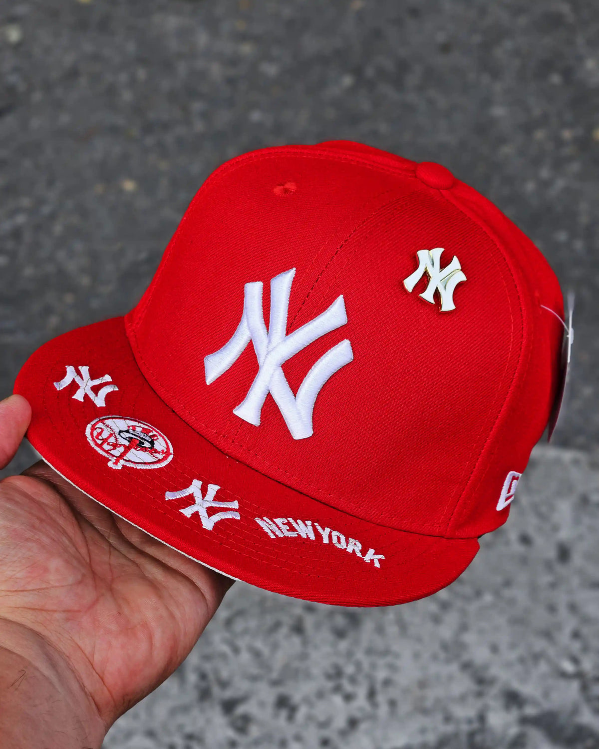 NEW YORK YANKEES ROJO WORLD SERIES 1996 LOGO VISOR