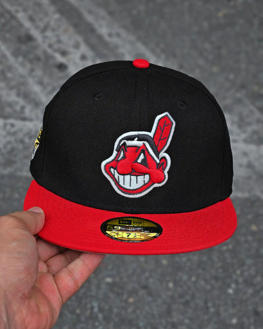 CLEVELAND INDIANS NEGRO WORLD SERIES 1995 VISOR ROJO