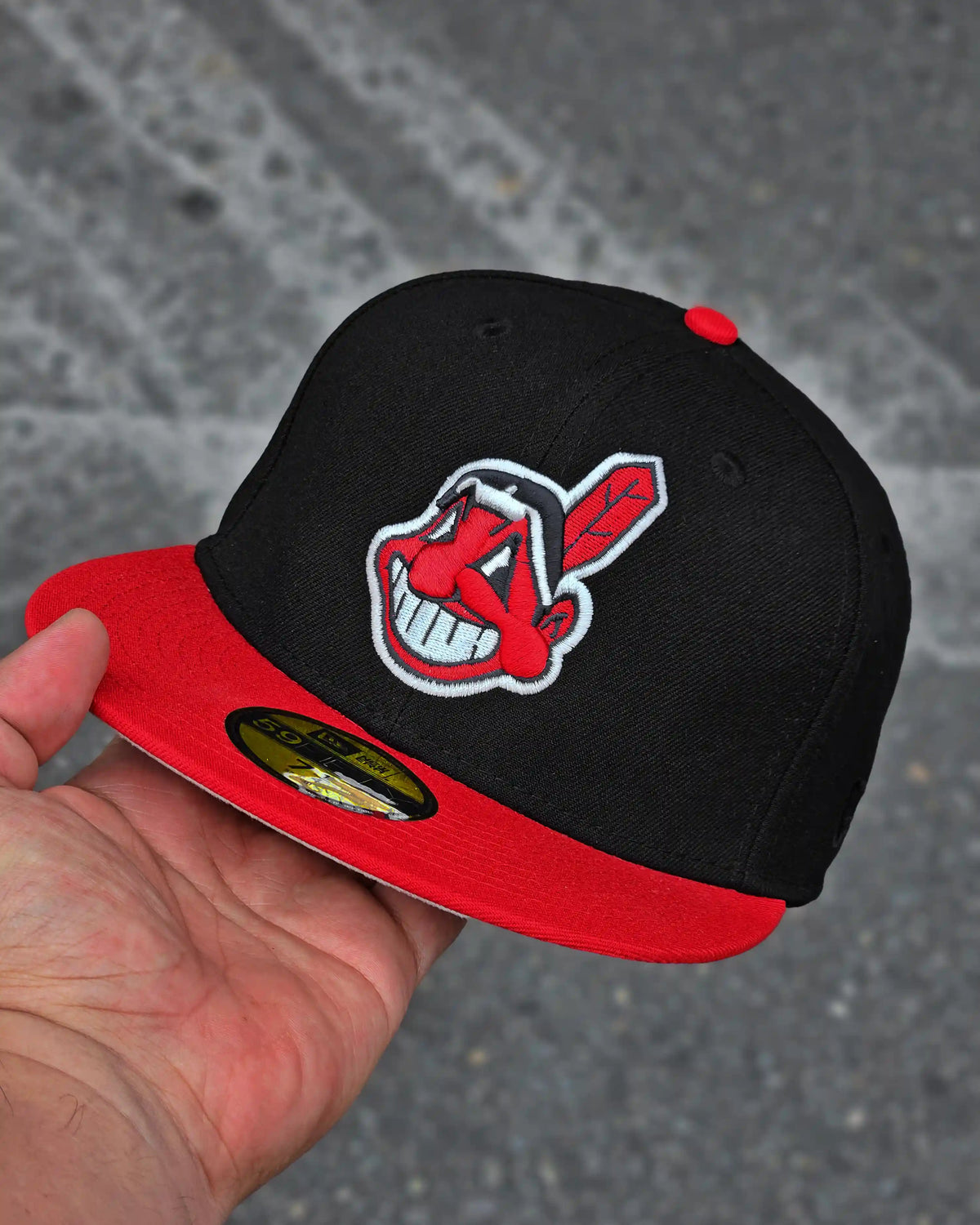 CLEVELAND INDIANS NEGRO WORLD SERIES 1995 VISOR ROJO