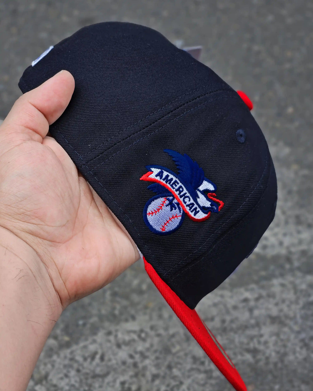 CLEVELAND INDIANS NEGRO VISOR ROJO ALL STAR GAME 1954