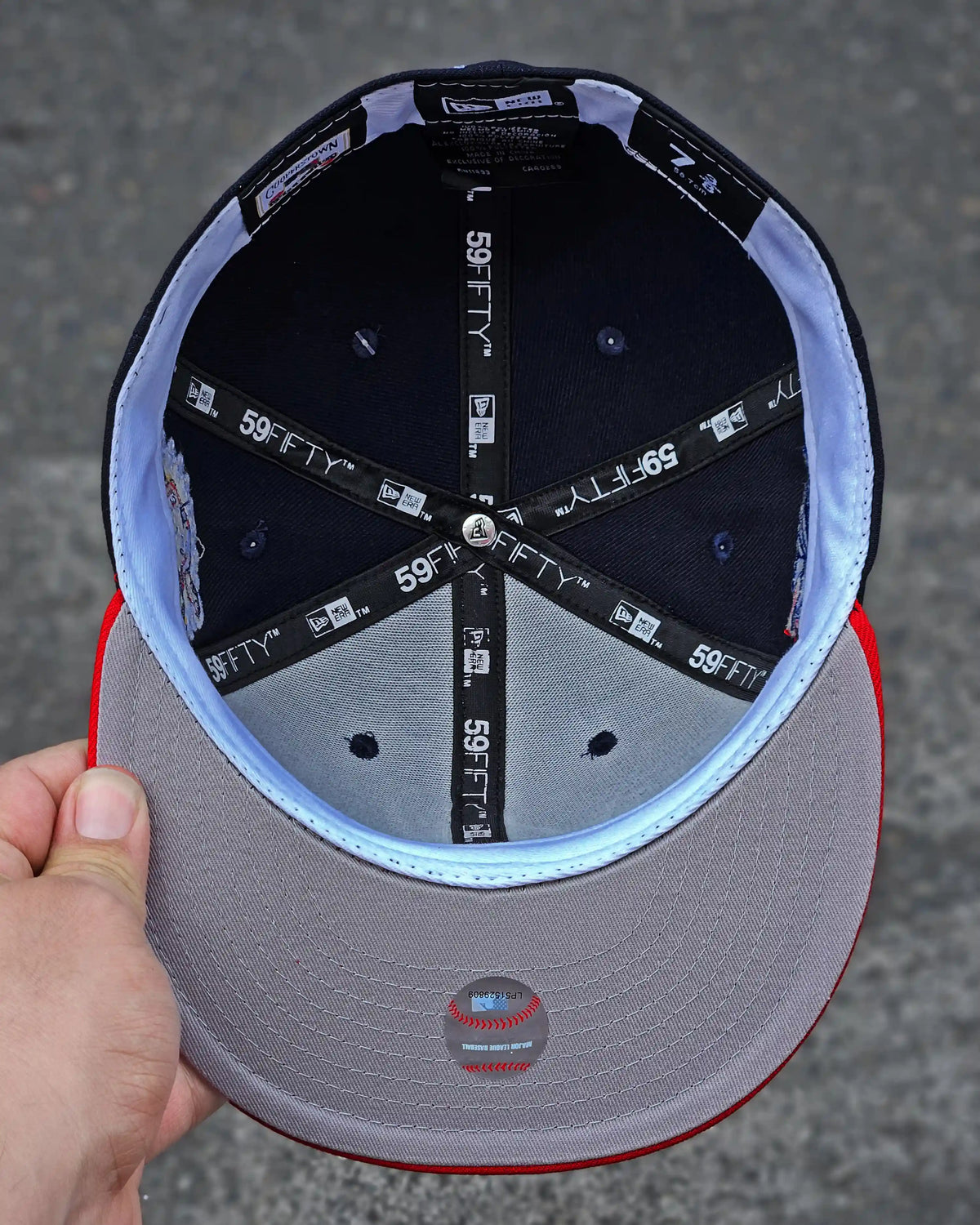 CLEVELAND INDIANS NEGRO VISOR ROJO ALL STAR GAME 1954