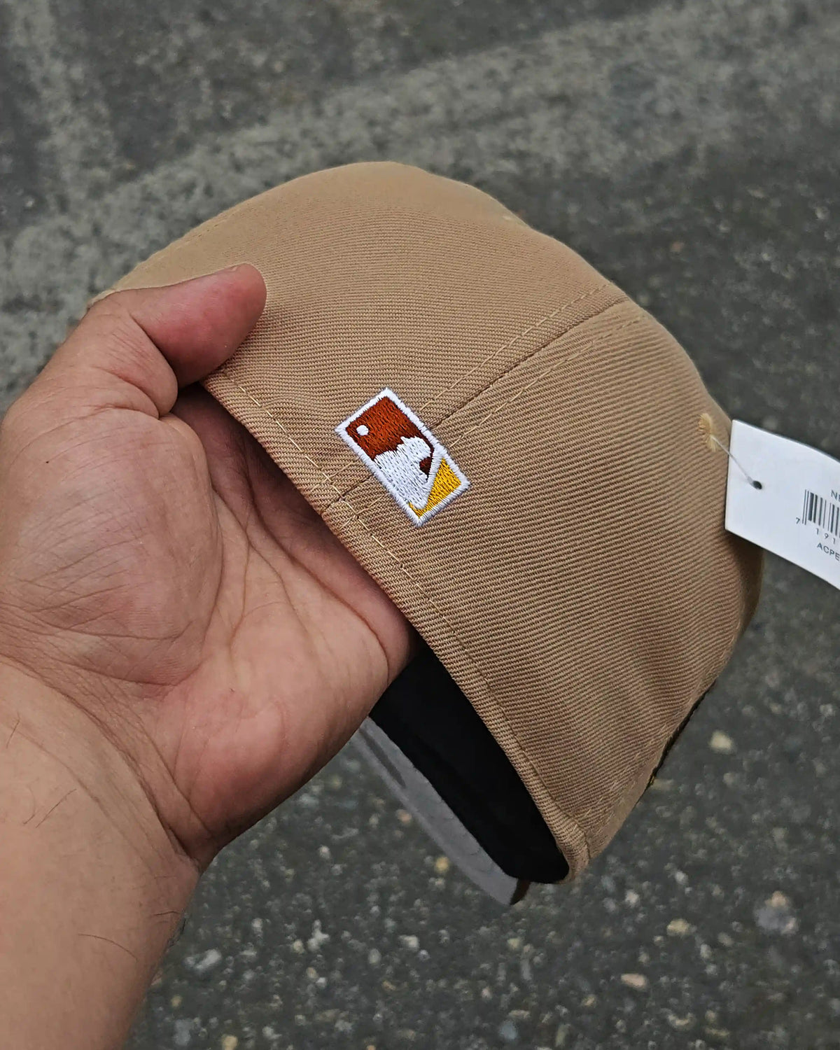 HOUSTON ASTROS BEIGE 45TH ANNIVERSARY VISOR CAFE