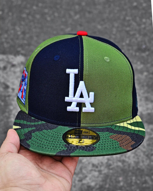 LOS ANGELES DODGERS NAVY PINWHEEL VISOR CAMO