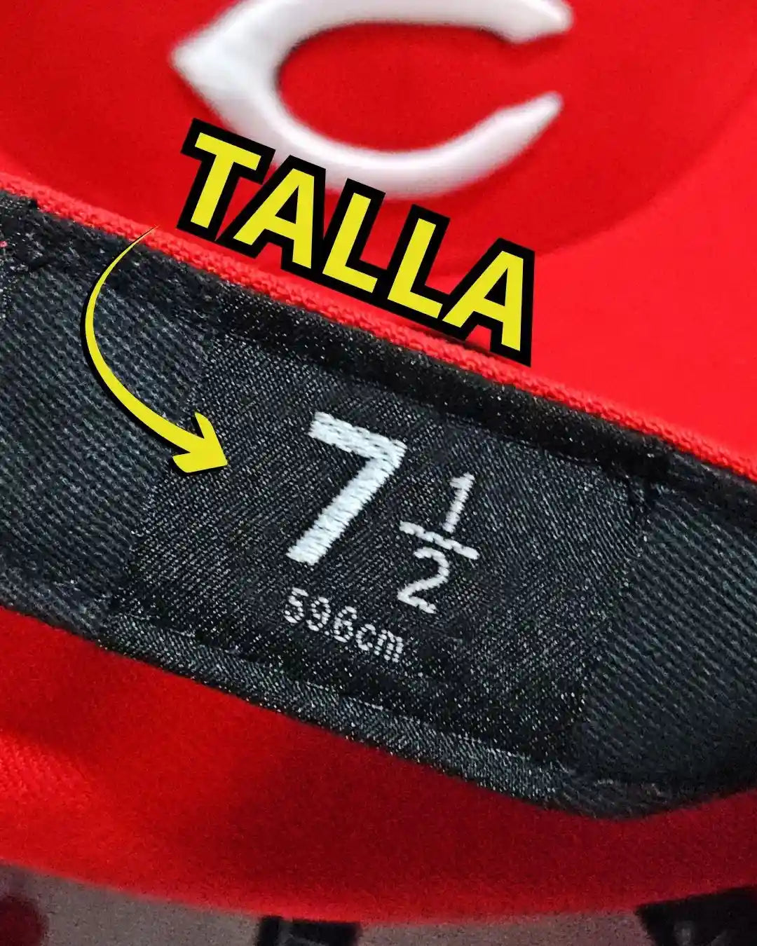 Cada gorra viene por talla exacta. No se ajusta atrás.