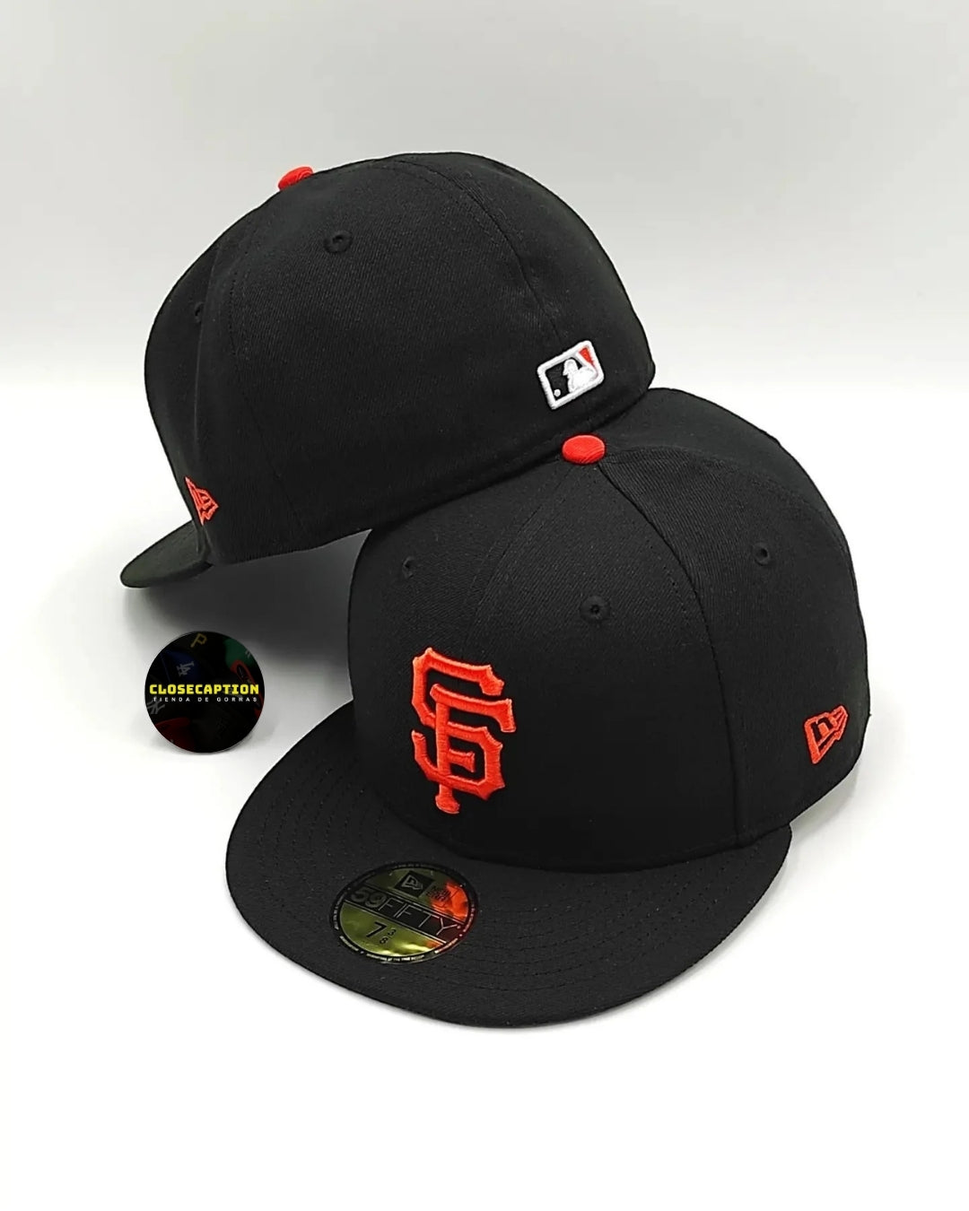 SAN FRANCISCO GIANTS NEGRO CLASICA LOGO NARANJA