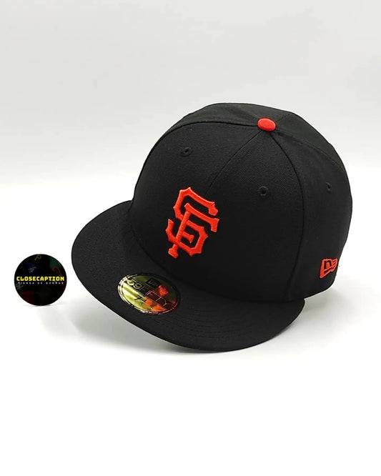 SAN FRANCISCO GIANTS NEGRO CLASICA LOGO NARANJA