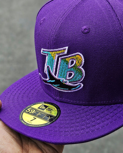 TAMPA BAY RAYS MORADO SIDEPATCH