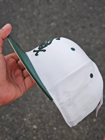 CHICAGO WHITE SOX BLANCO COMISKEY PARK VISOR VERDE